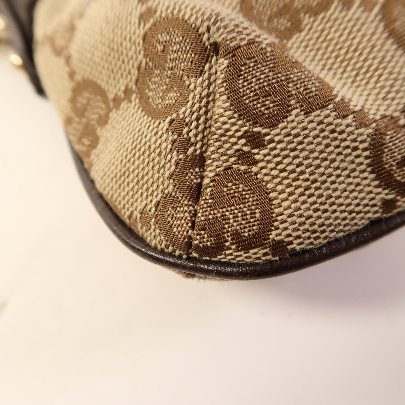 GUCCI 帆布Shoulder Bag金扣肩背袋