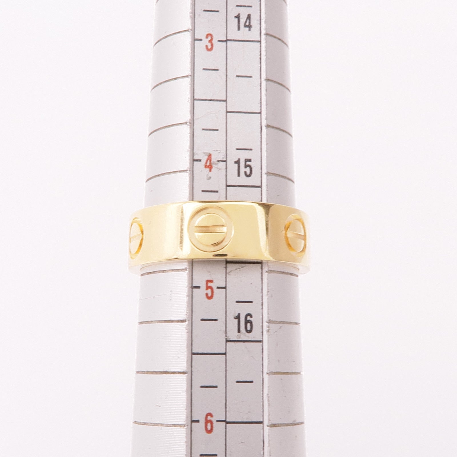 CARTIER 18K黃金Love Ring戒指Cartier#48/US#4.5