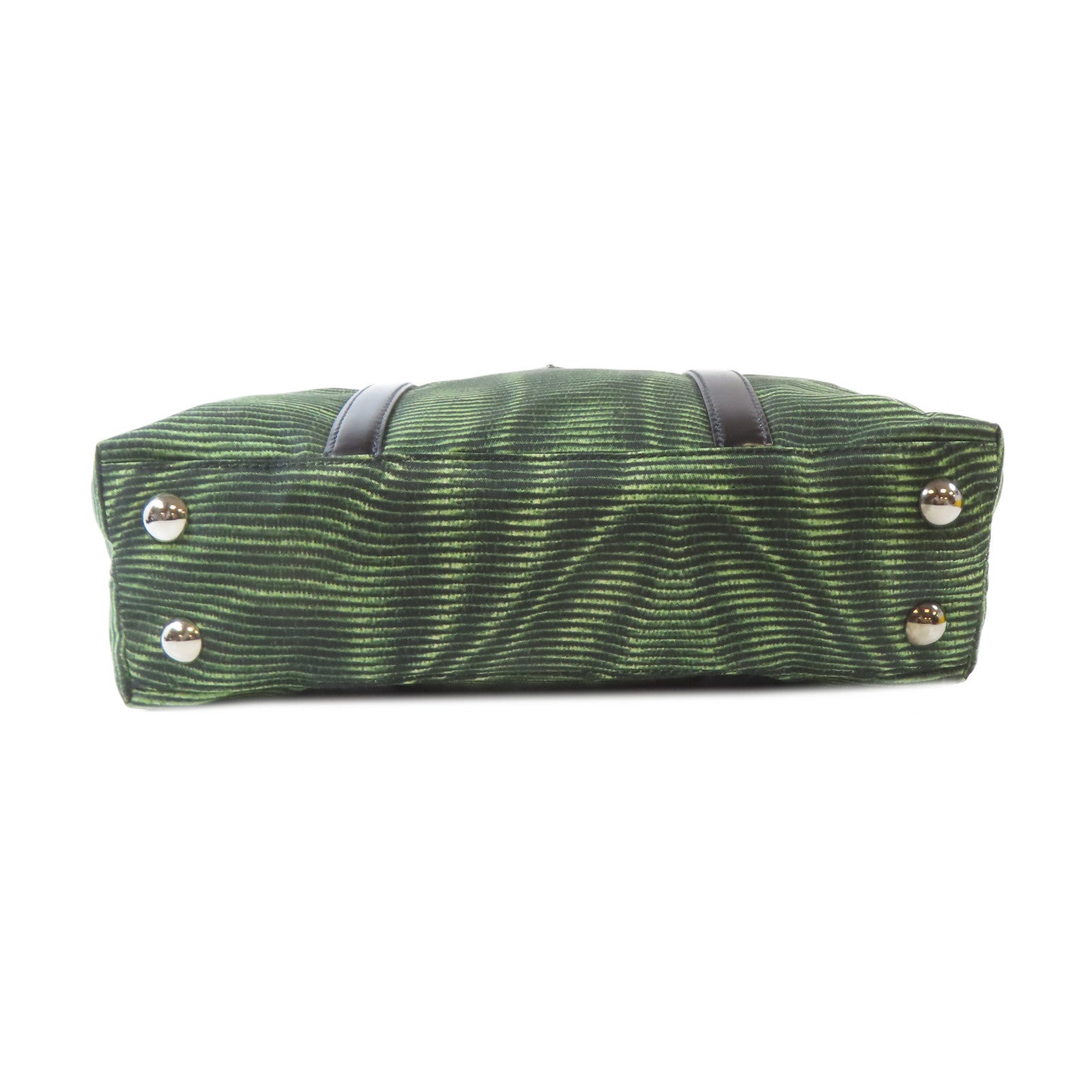 PRADA 尼龍2 Way Shoulder Bag銀扣手挽肩背兩用袋綠色