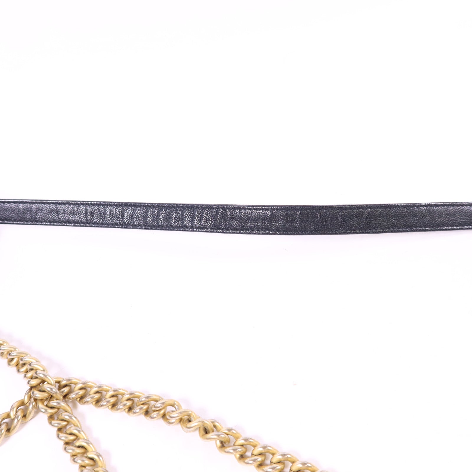 CHANEL 牛皮皮革Boy WOC Wallet On Chain金扣鏈帶肩背袋