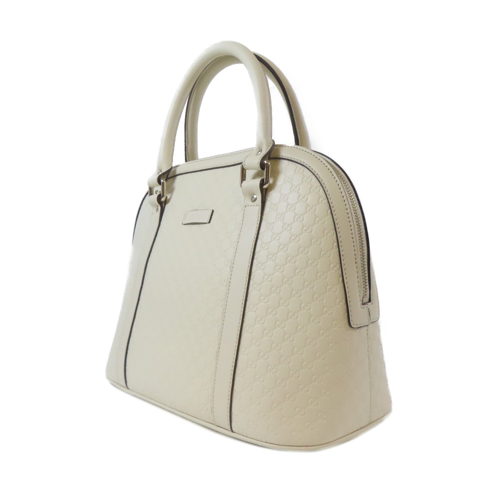 GUCCI 【激減優惠】皮革2 Way Shoulder Bag金扣手挽肩背兩用袋米色