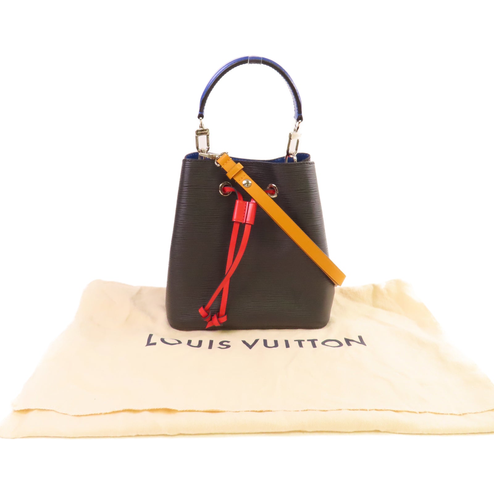 LOUIS VUITTON Epi NeoNoe BB 2Way Shoulder Bag銀扣手挽肩背兩用袋黑色/紅色/黃色/藍色
