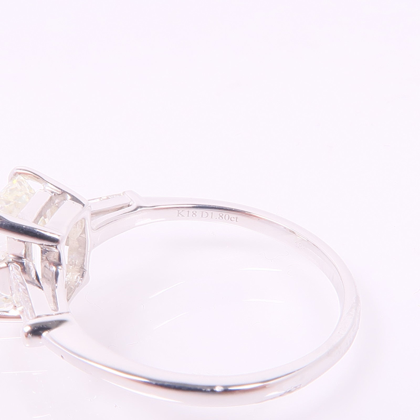 JEWELRY 【激減優惠】18K白金Diamond Ring鑽石戒指US#6.25
