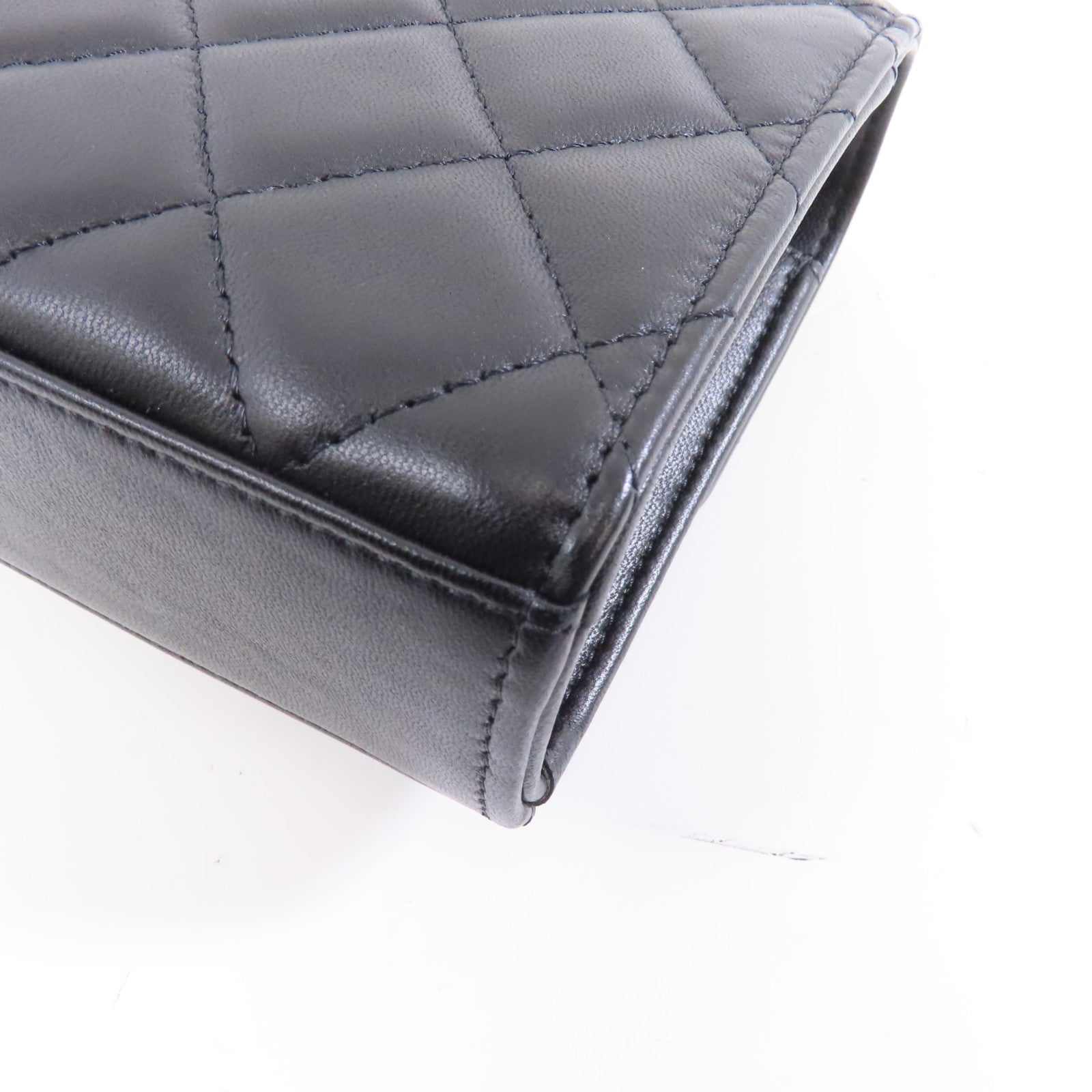 CHANEL 菱格羊皮皮革Trendy CC Mini Bag金扣鏈帶肩背袋黑色