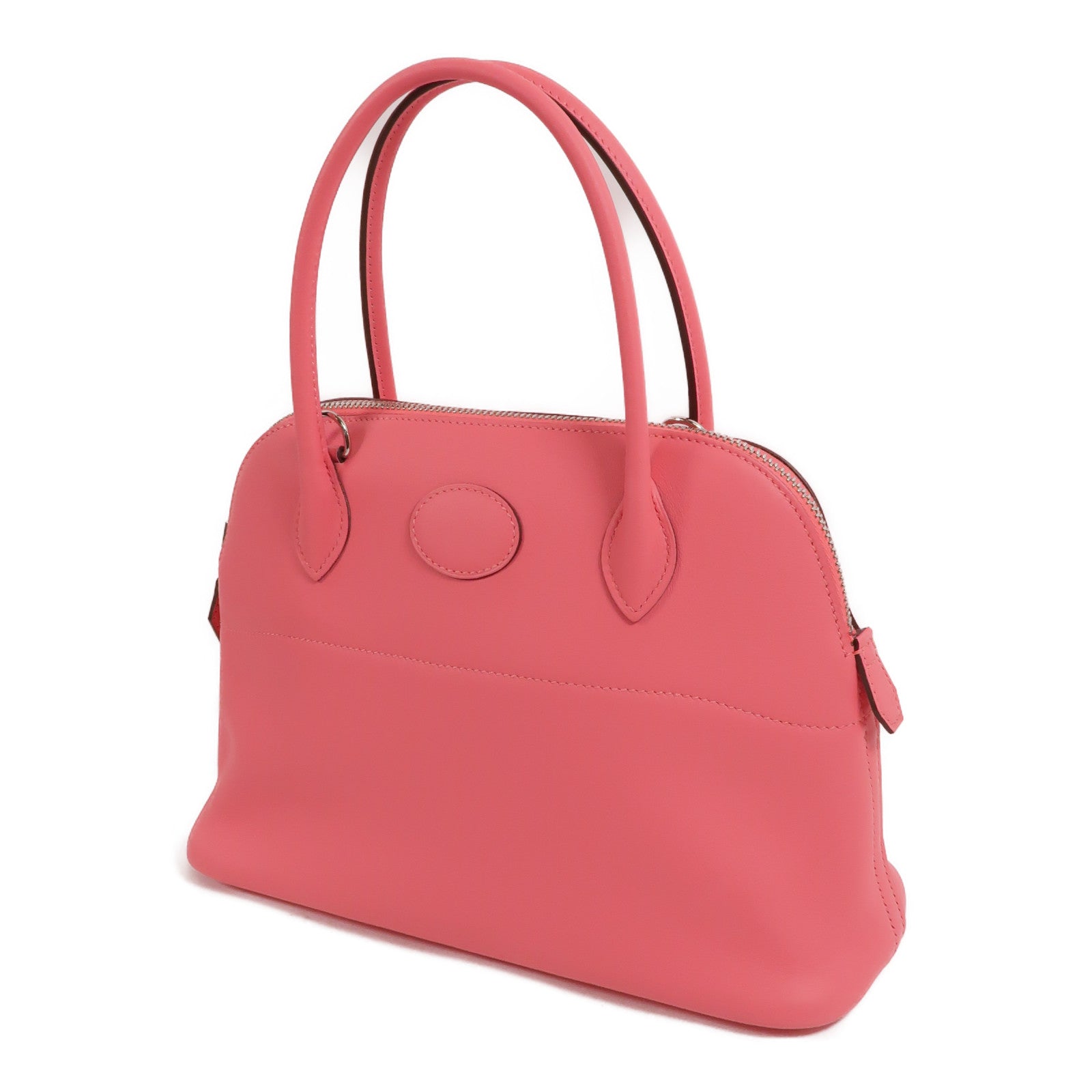 HERMES Swift皮革Bolide 27手挽肩背兩用袋Rose Azalee