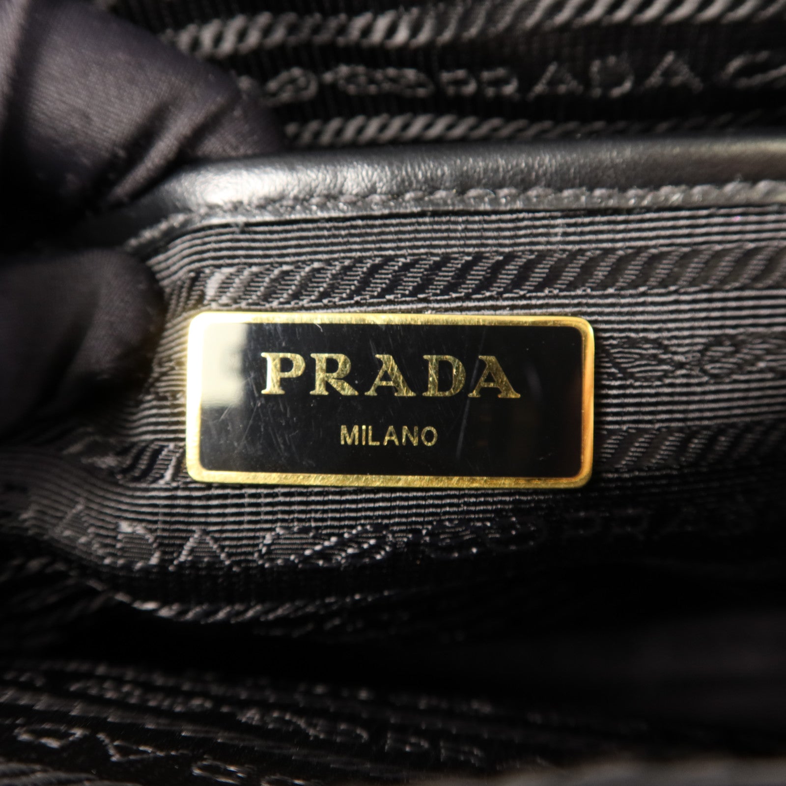 PRADA 尼龍2 Way Shoulder Bag金扣手挽肩背兩用袋