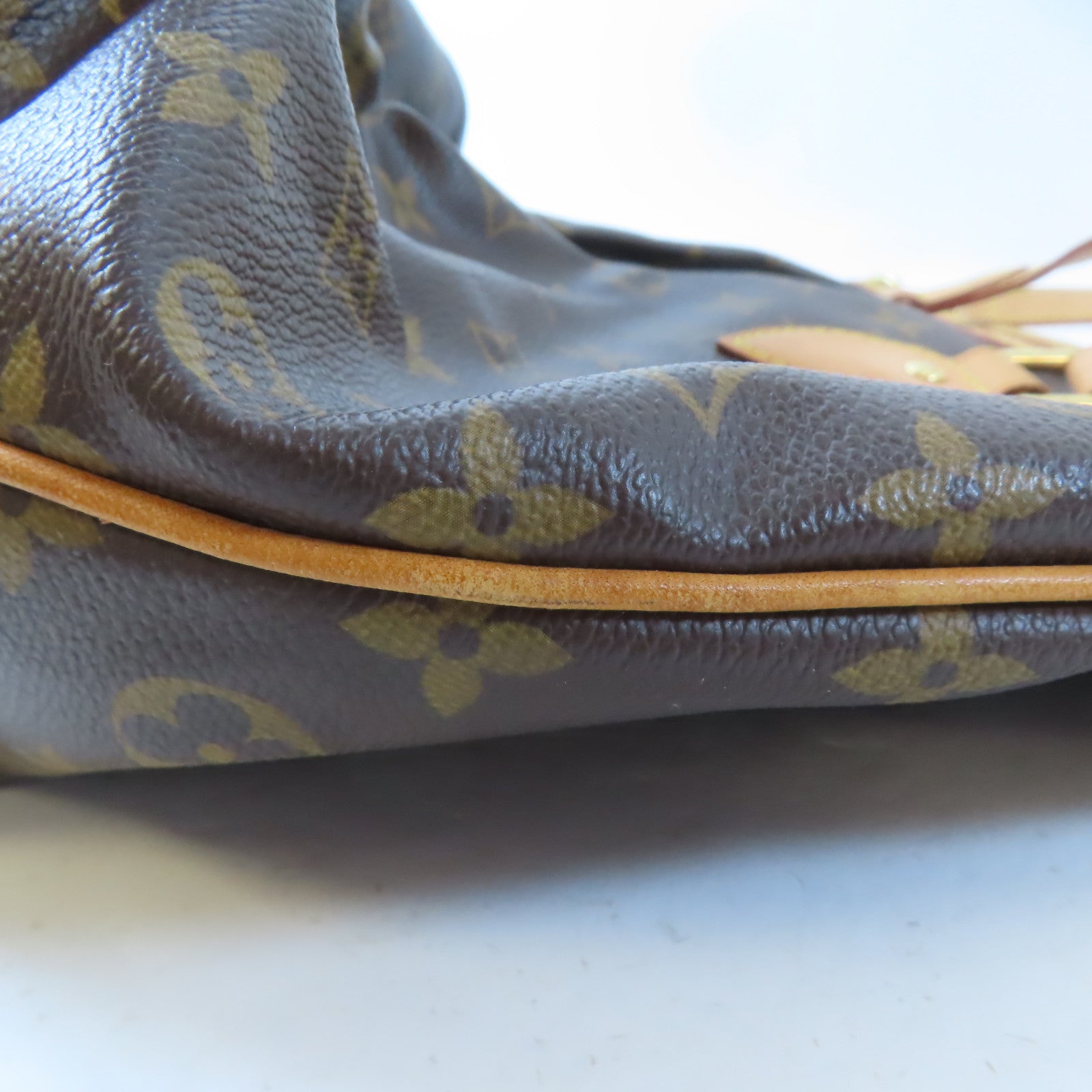 LOUIS VUITTON Monogram Palermo PM金扣手挽肩背兩用袋棕色