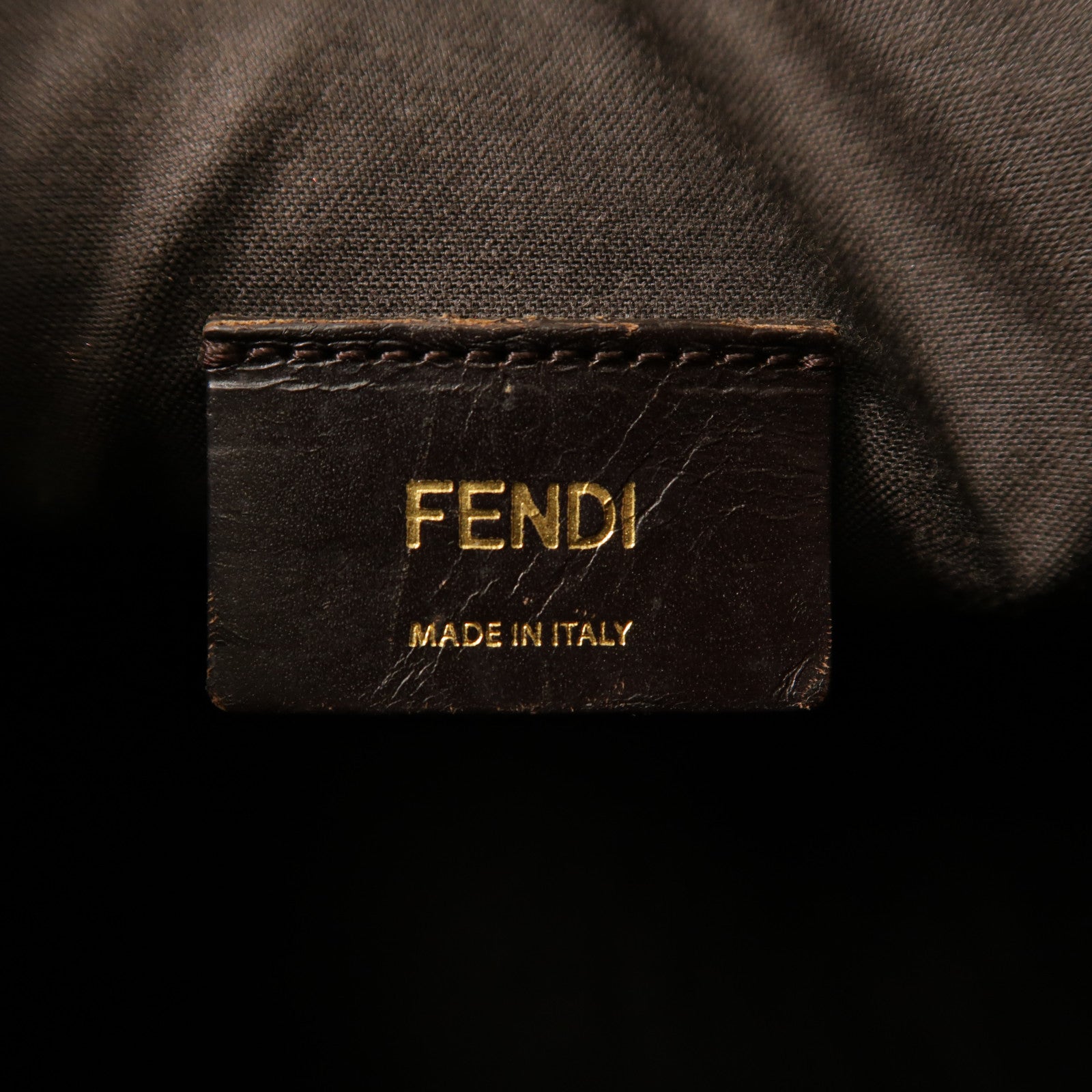 FENDI 塗層帆布Boston Bag金扣手挽肩背兩用袋