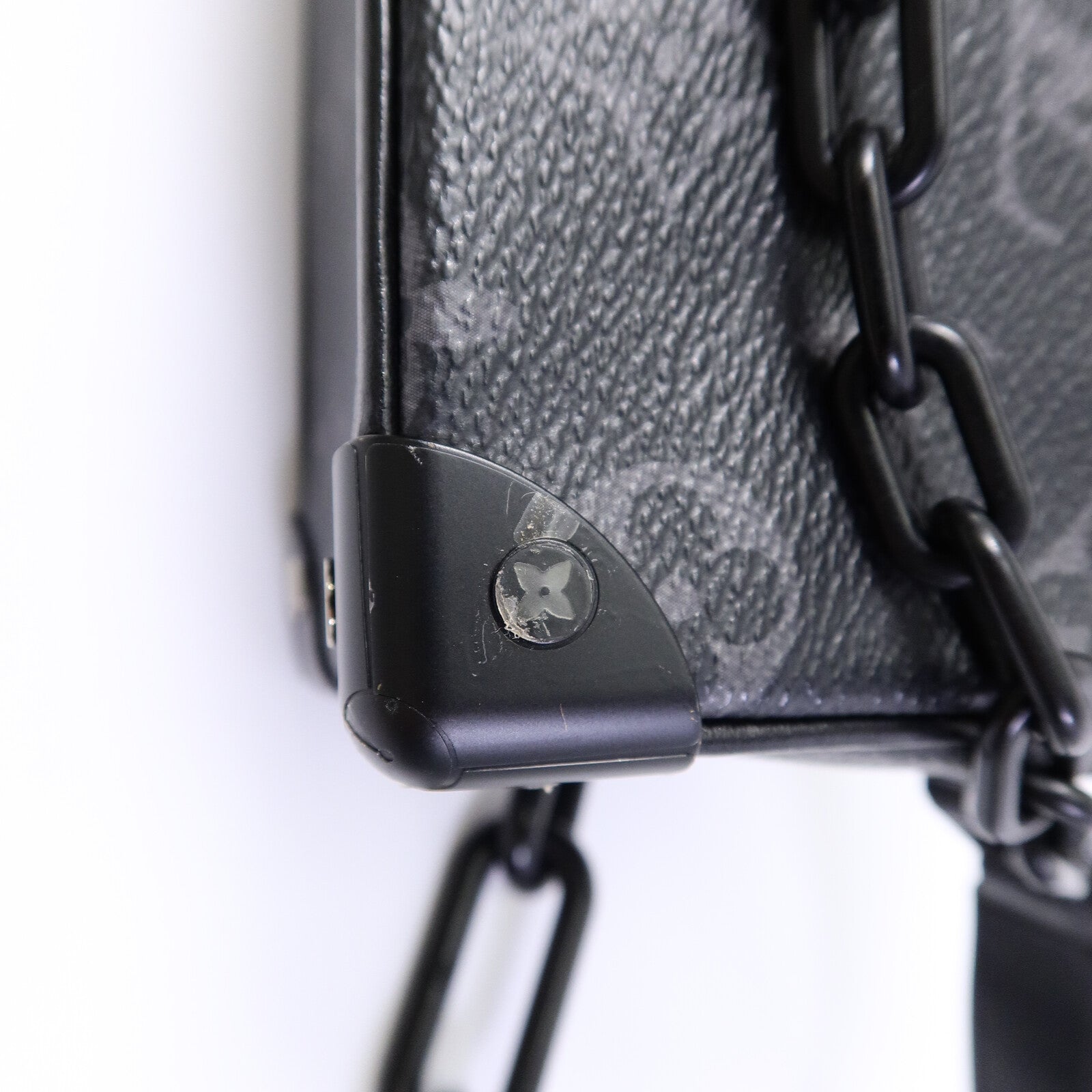 LOUIS VUITTON Monogram Eclipse Mini Soft Trunk肩背袋