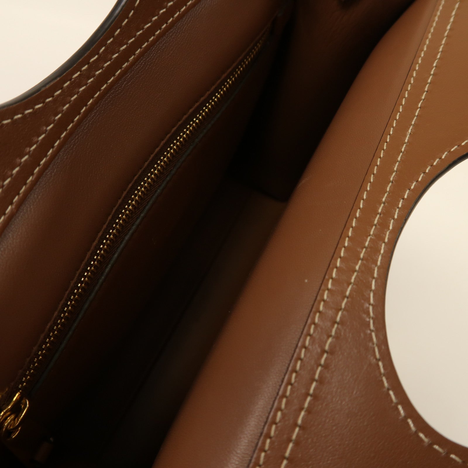 BURBERRY 小牛皮皮革Pocket Bag金扣手挽肩背兩用袋啡色