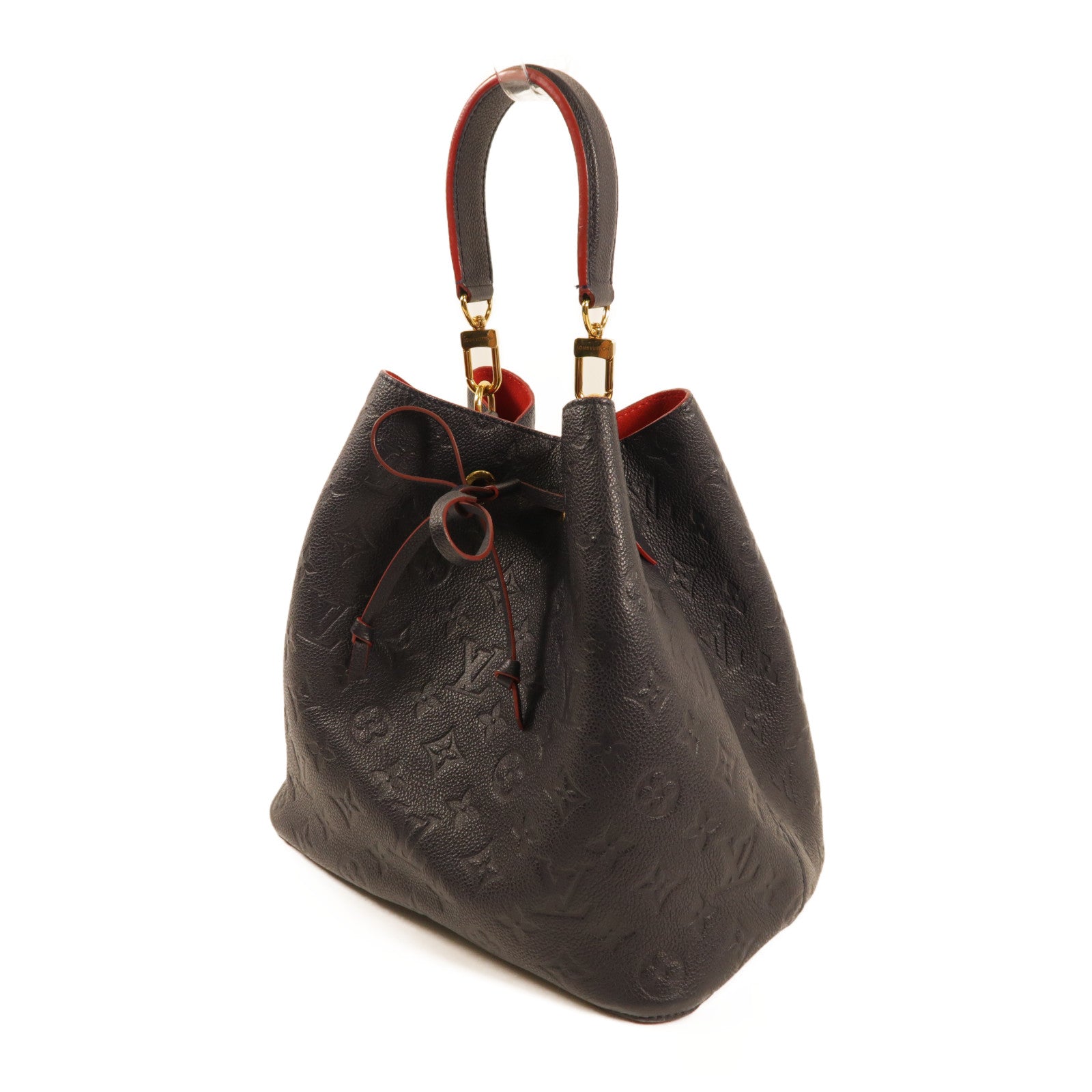 LOUIS VUITTON Monogram Empreinte Neo Noe MM金扣手挽肩背兩用袋