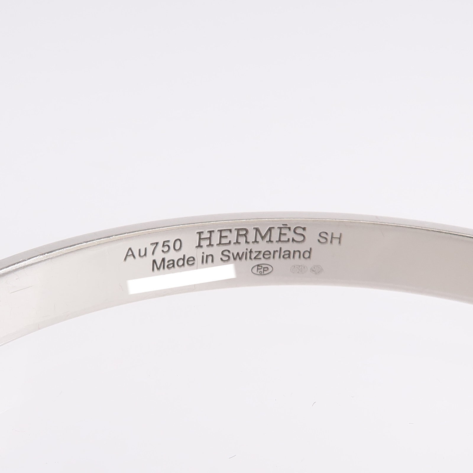 HERMES 18K白金Collier De Chien Bracelet手鐲