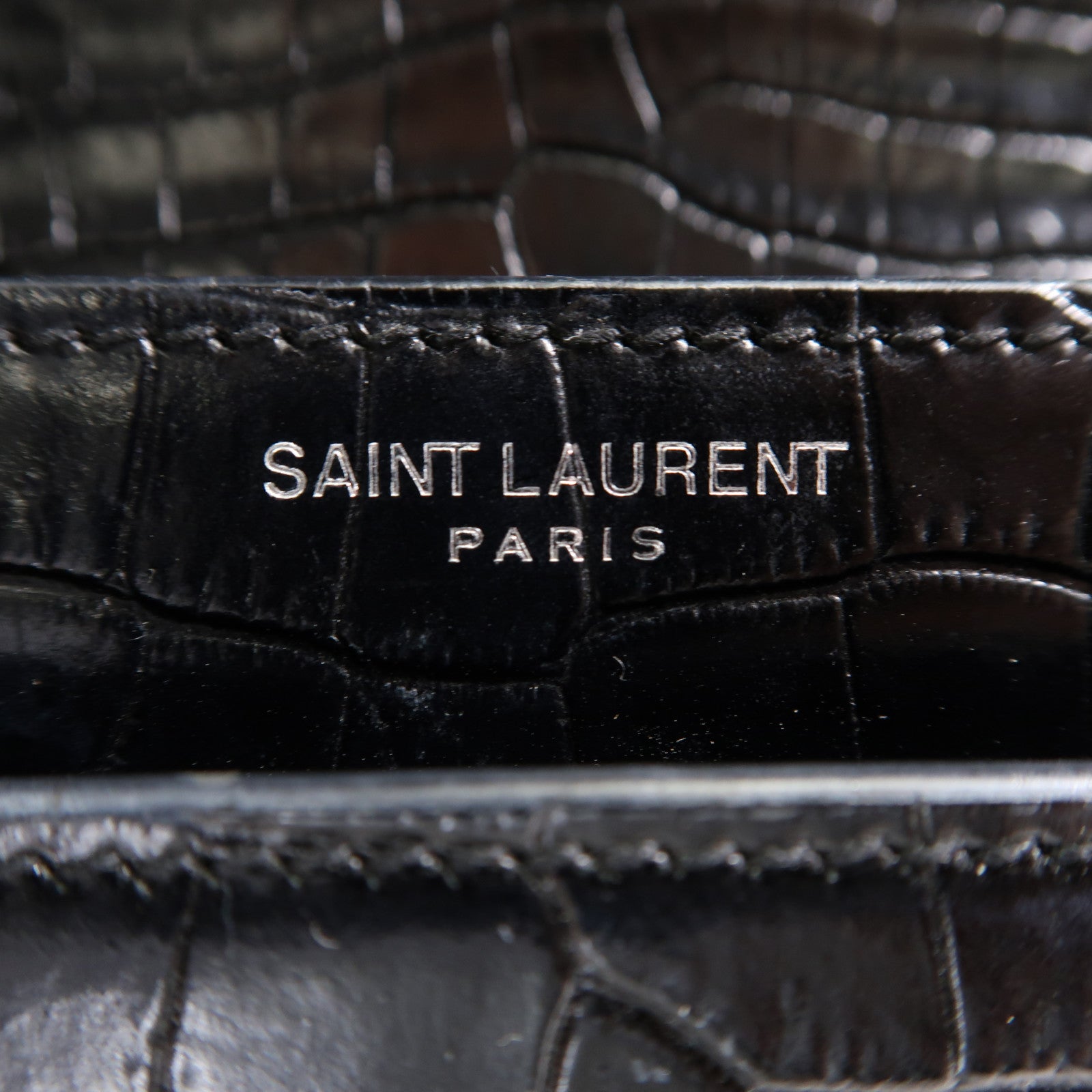 SAINT LAURENT 牛皮皮革Sunset Medium銀扣鏈帶肩背袋