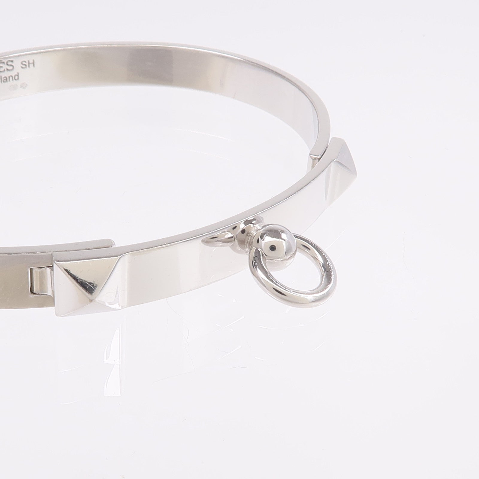 HERMES 18K白金Collier De Chien Bracelet手鐲