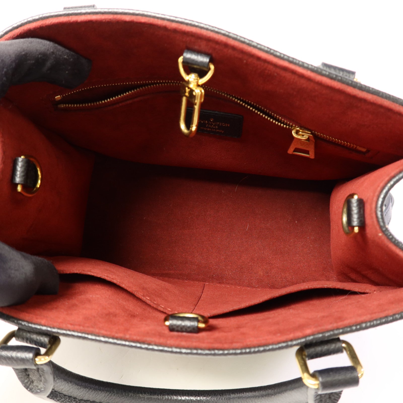 LOUIS VUITTON Monogram Empreinte On The Go PM金扣手挽肩背兩用袋