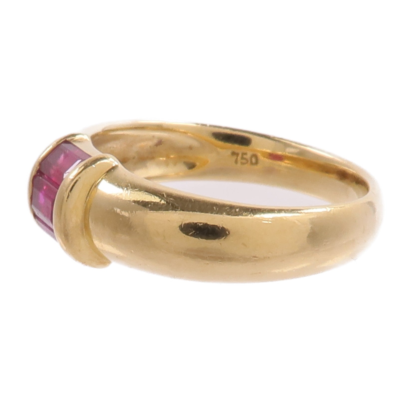 TIFFANY＆CO 18K黃金Ruby Ring紅寶石戒指