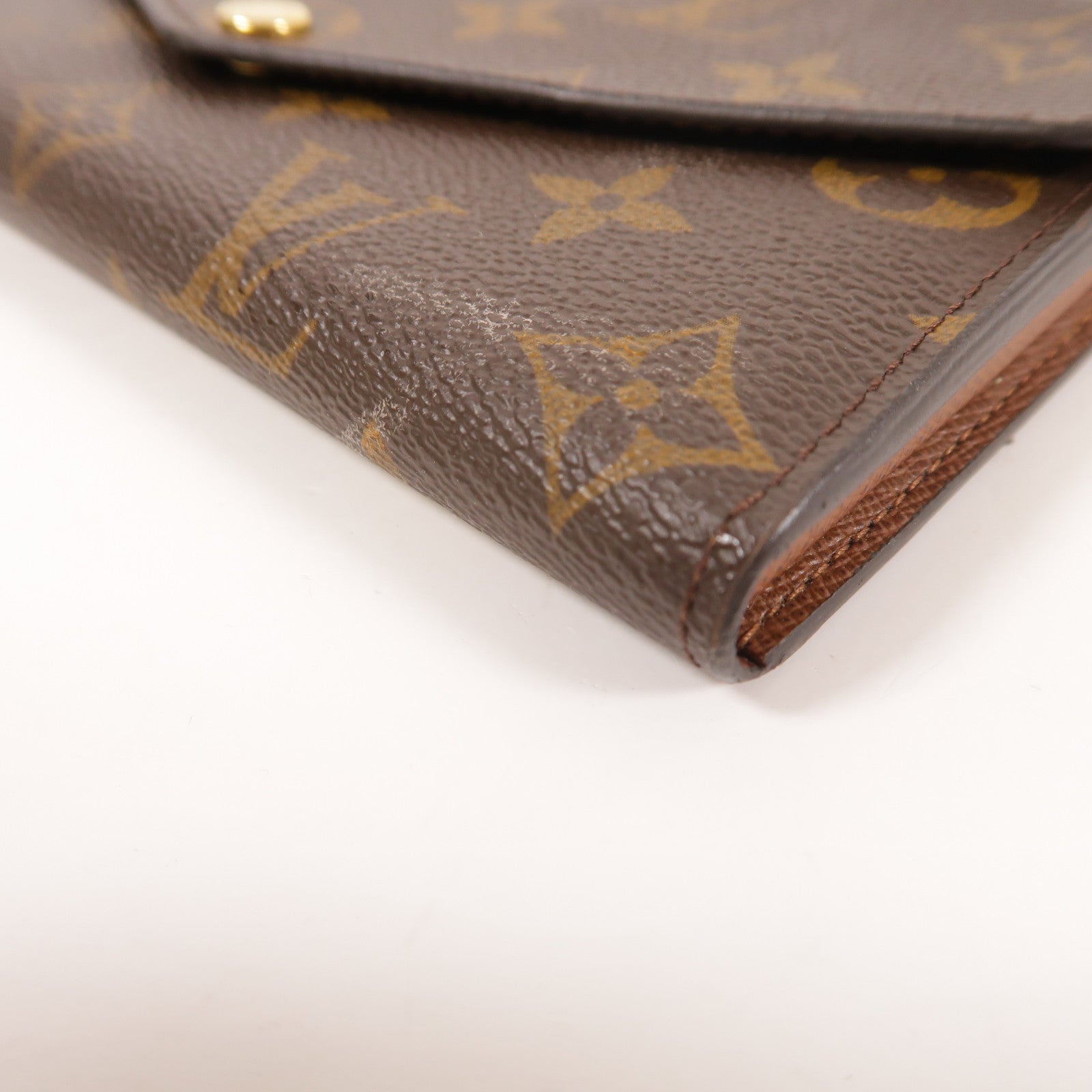 LOUIS VUITTON Monogram Long Wallet金扣長錢包