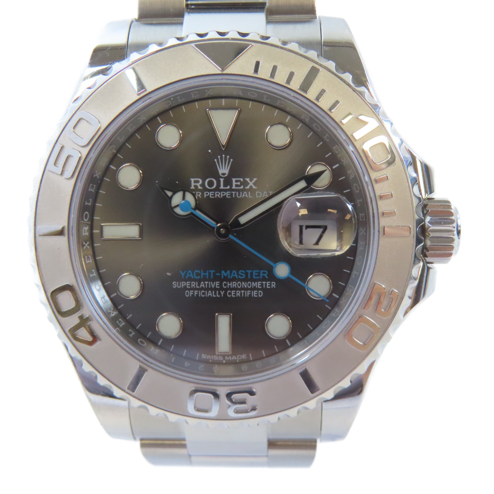 ROLEX Yacht Master 40不鏽鋼手錶自動機芯銀色