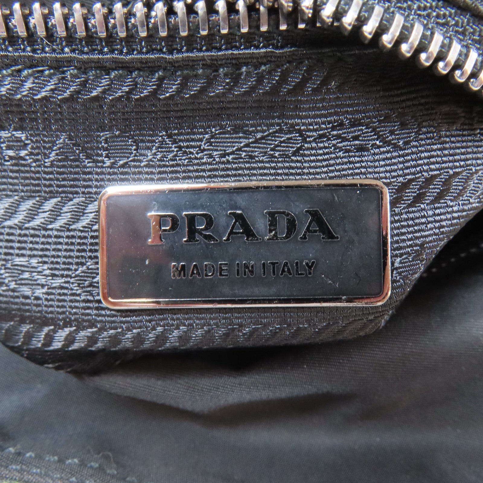 PRADA 尼龍2 Way Shoulder Bag銀扣手挽肩背兩用袋綠色
