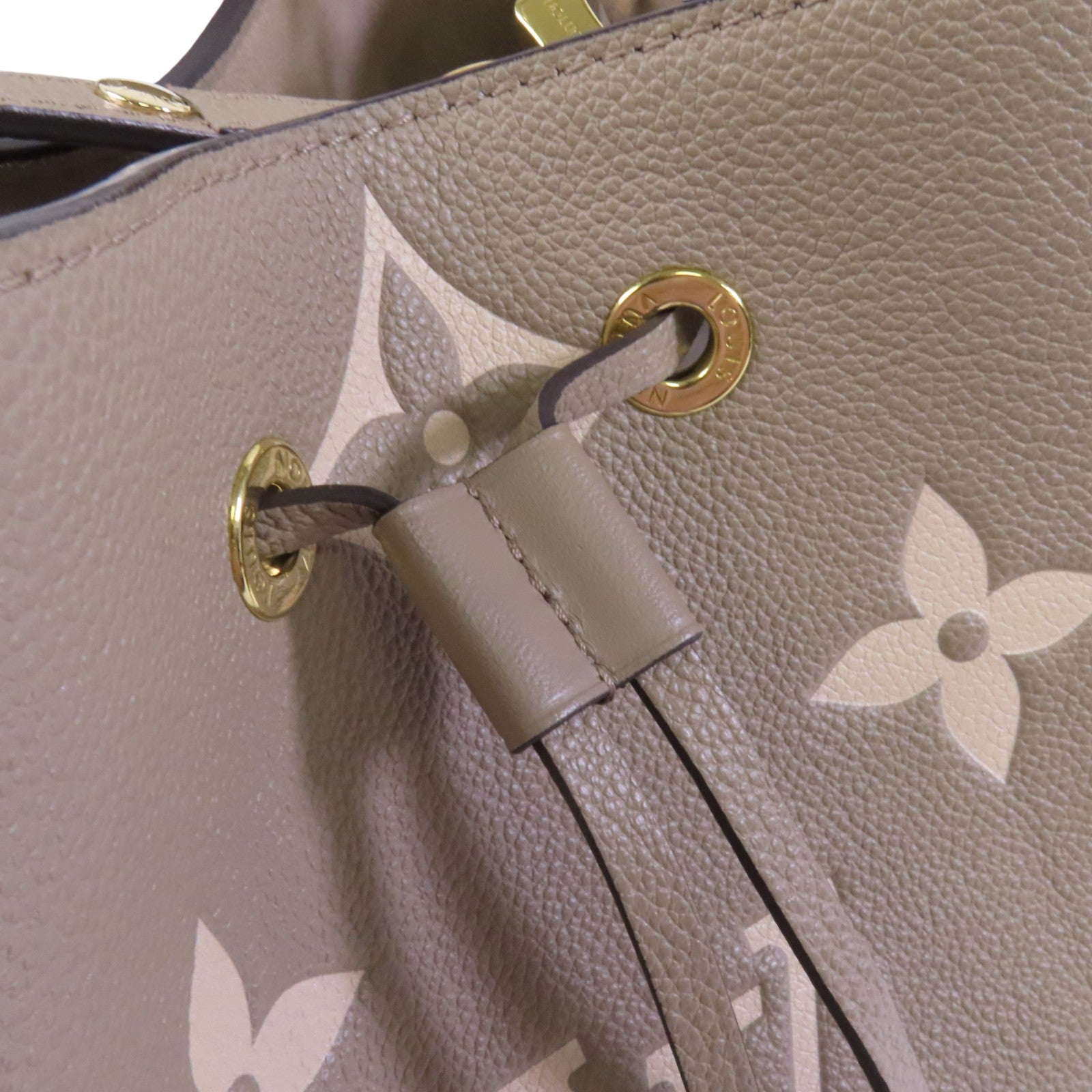LOUIS VUITTON Monogram Empreinte NeoNoe MM金扣手挽肩背兩用袋