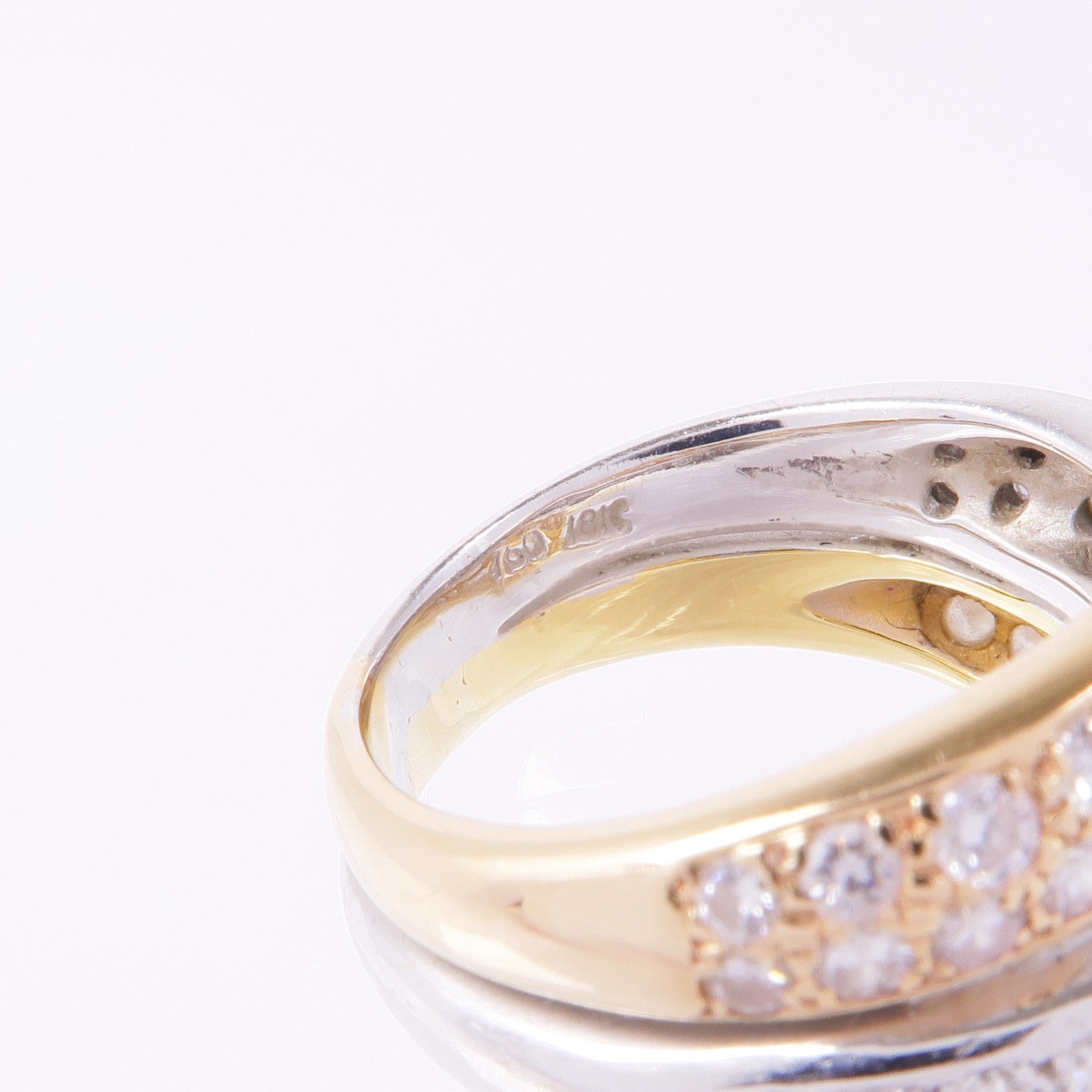 JEWELRY 18K黃金/白金/玫瑰金Diamond Ring鑽石戒指US#5.5