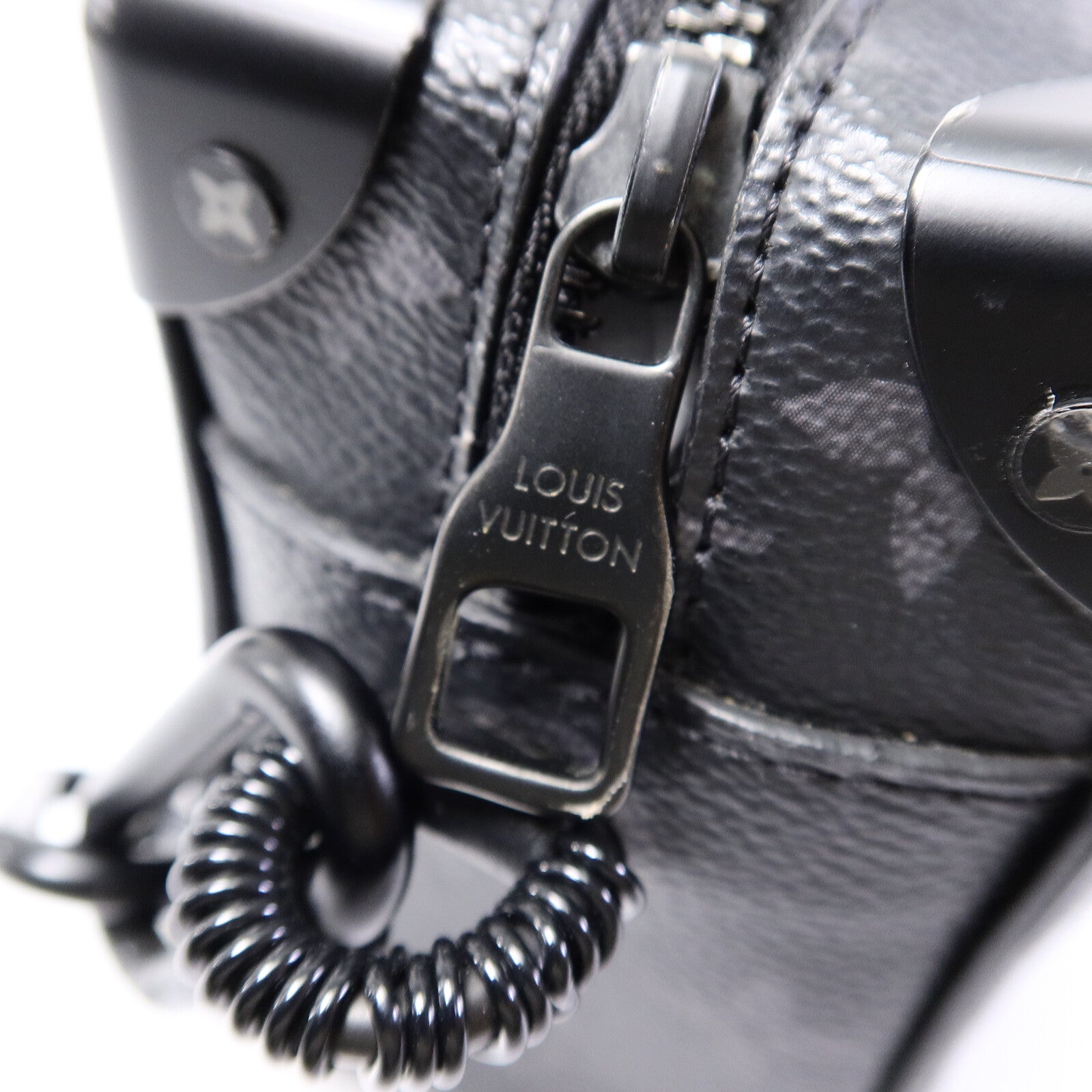 LOUIS VUITTON Monogram Eclipse Mini Soft Trunk肩背袋