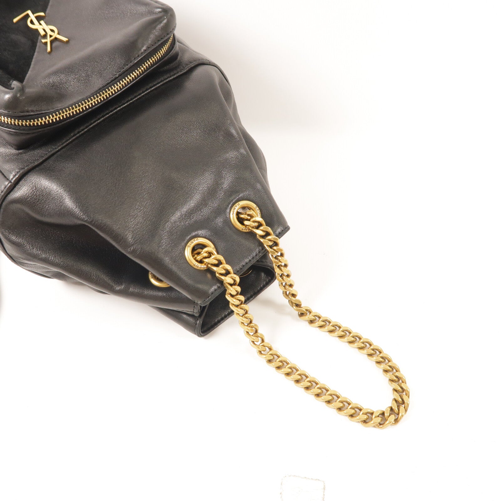SAINT LAURENT 牛皮/麂皮皮革Jamie Backpack背包