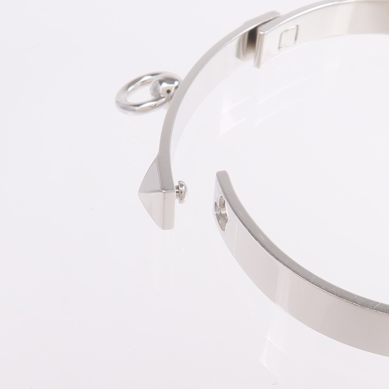 HERMES 18K白金Collier De Chien Bracelet手鐲