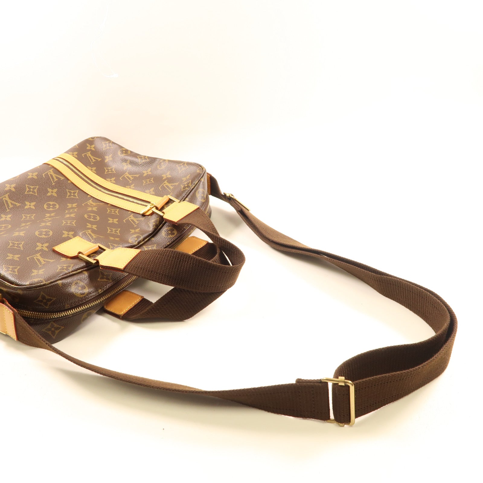 LOUIS VUITTON Monogram Sac Bosphore金扣手挽肩背兩用袋