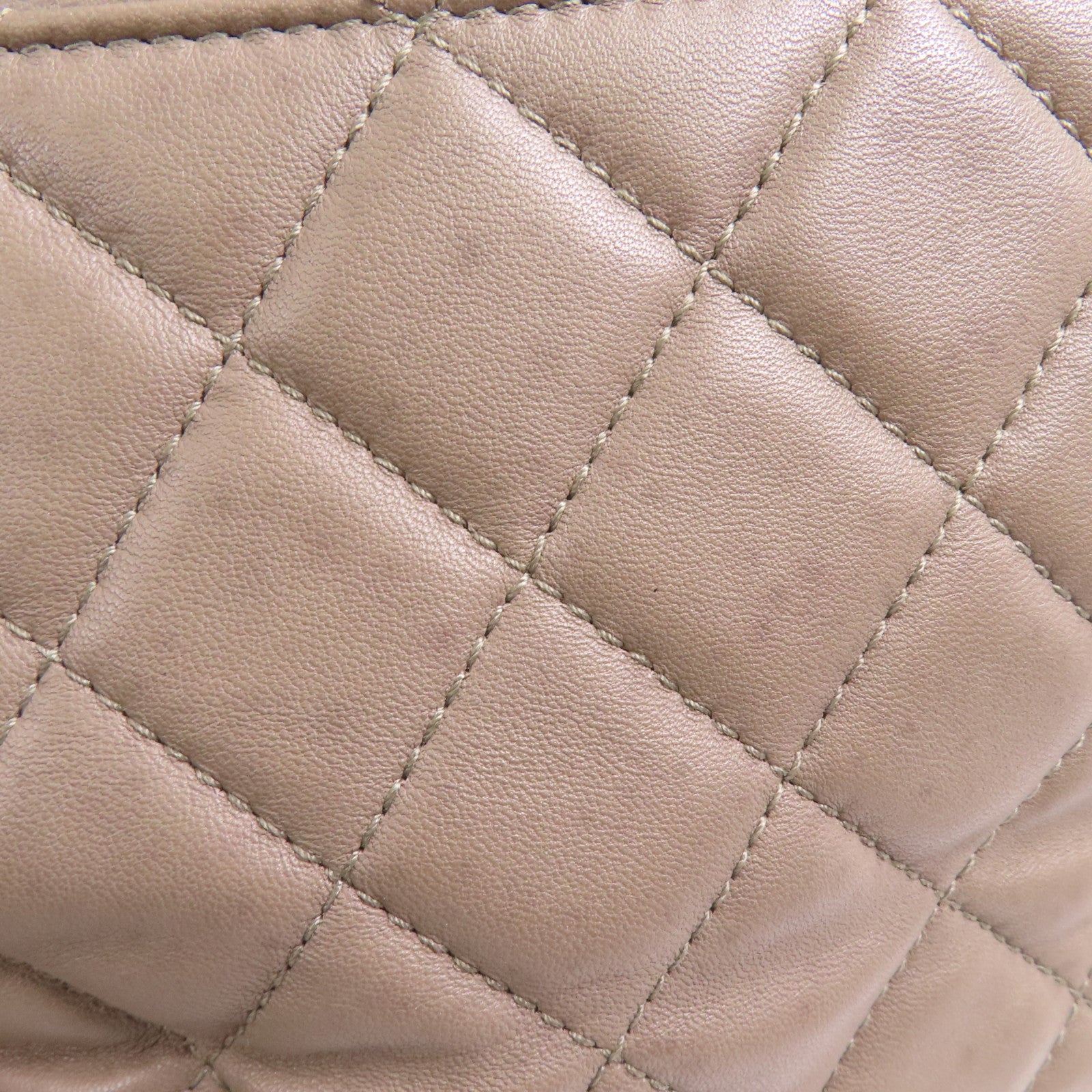 CHANEL 牛皮皮革Chain Shoulder銀扣鏈帶肩背袋