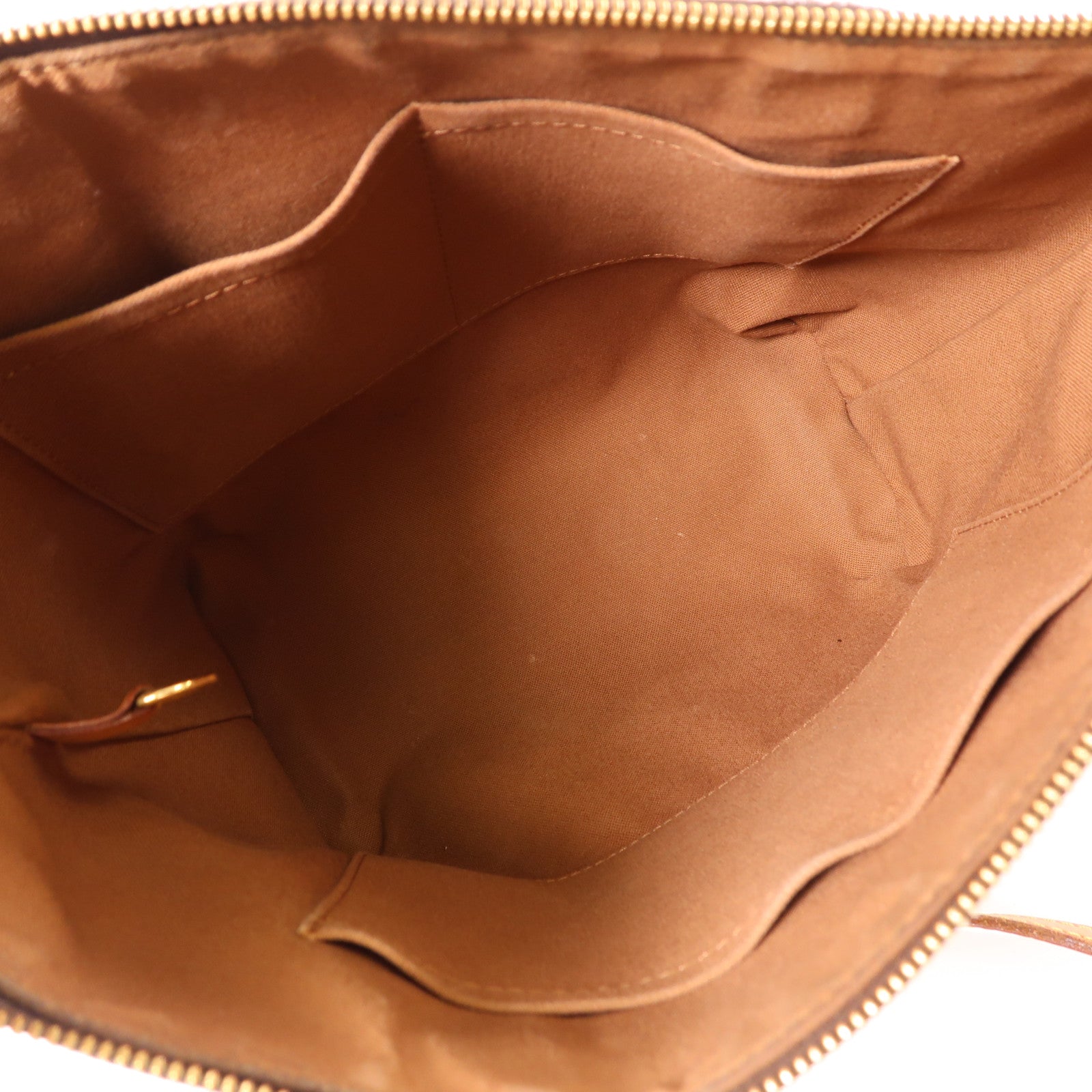 LOUIS VUITTON Monogram Totally MM金扣肩背袋棕色