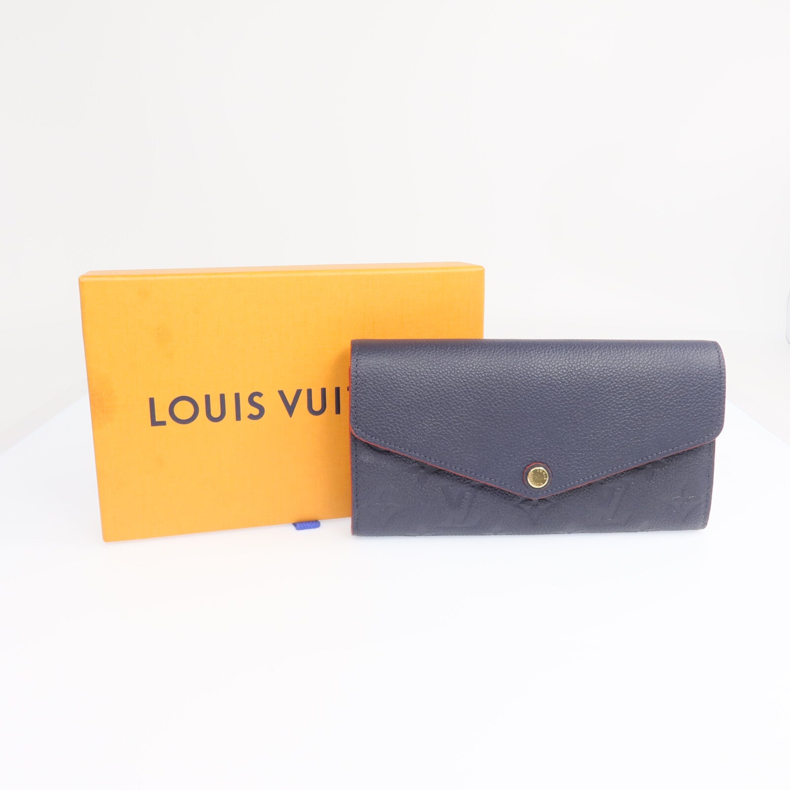 LOUIS VUITTON Monogram Empreinte Sarah金扣長錢包