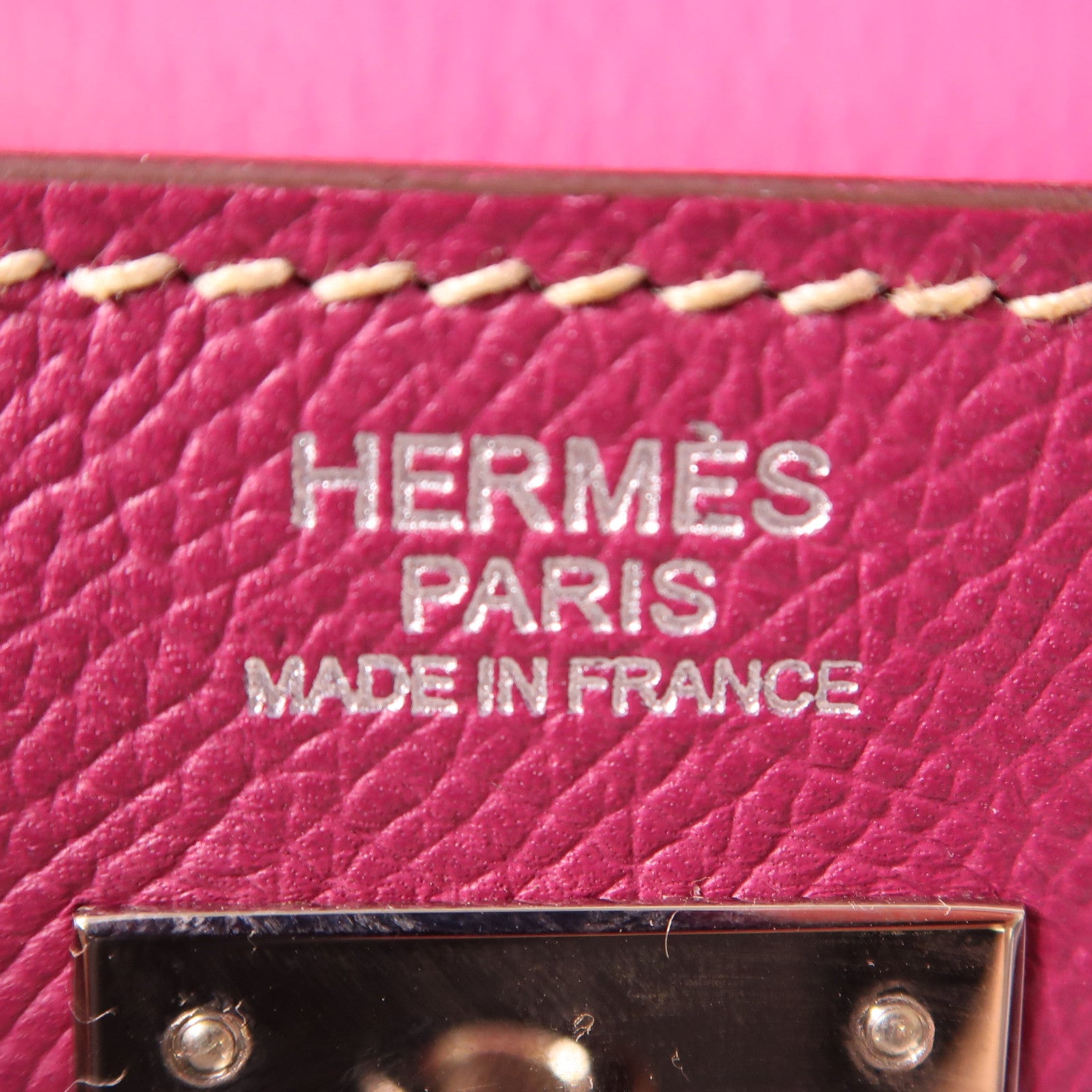 HERMES Epsom皮革Kelly 32銀扣手挽肩背兩用袋Tosca