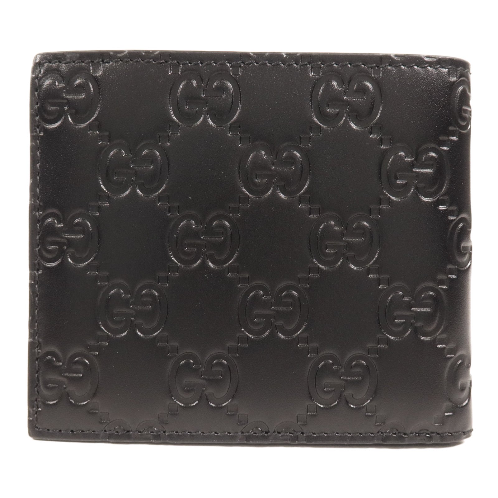 GUCCI 牛皮皮革Wallet銀扣錢包