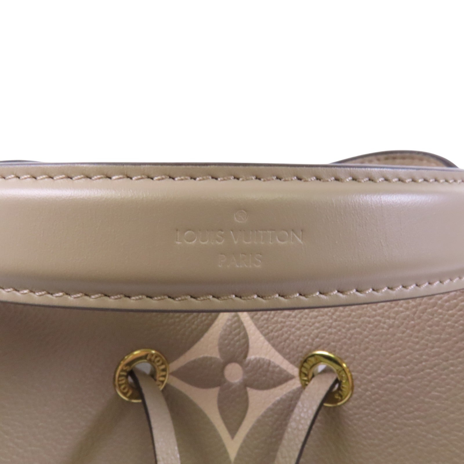 LOUIS VUITTON Monogram Empreinte NeoNoe MM金扣手挽肩背兩用袋