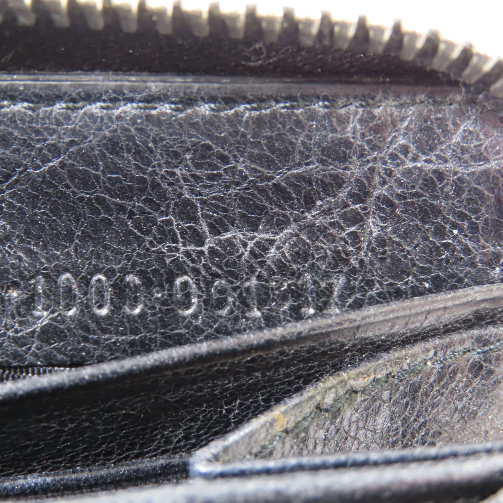 BALENCIAGA 牛皮皮革Long Wallet銀扣長錢包黑色