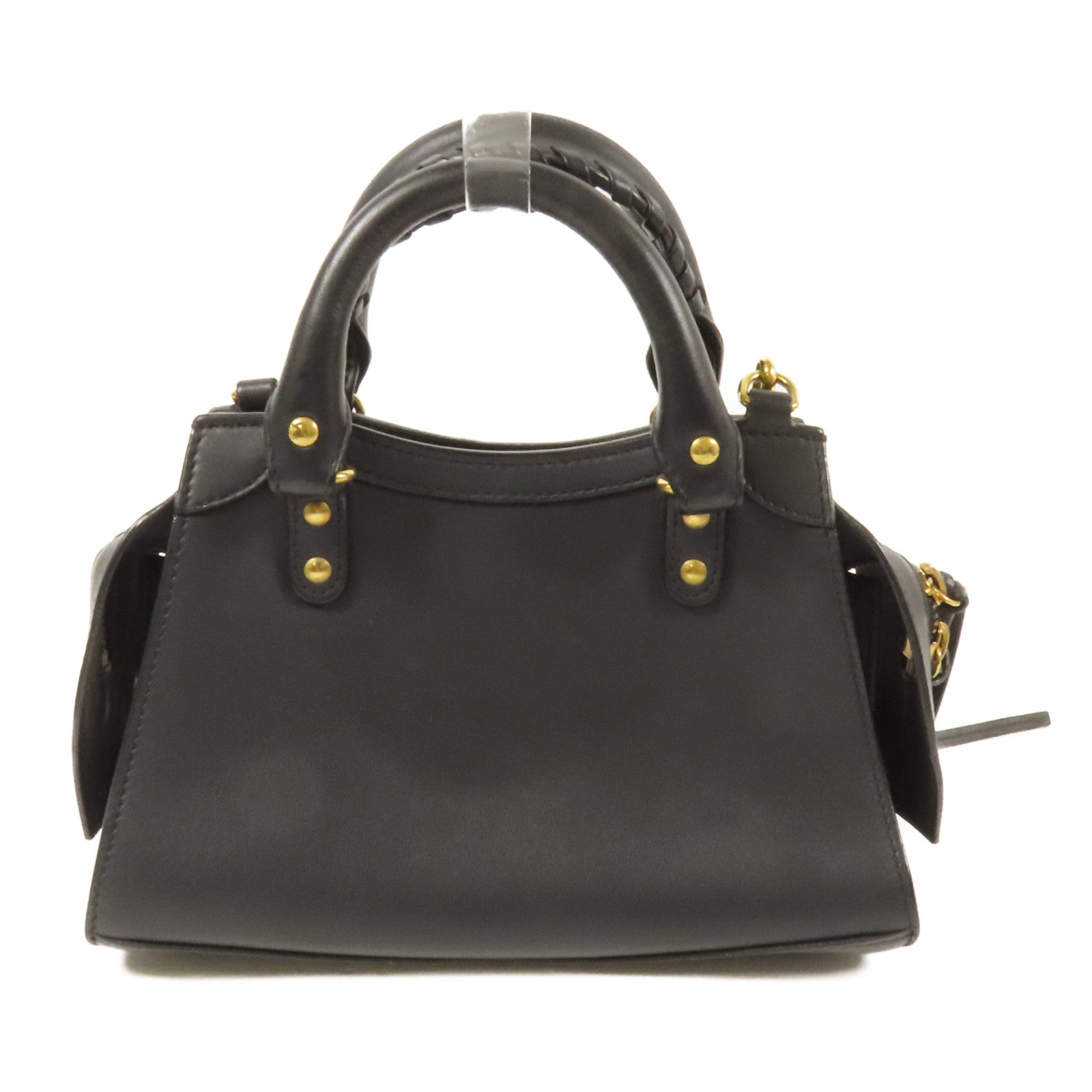 BALENCIAGA 牛皮皮革Mini Neo Classic City金扣手挽肩背兩用袋