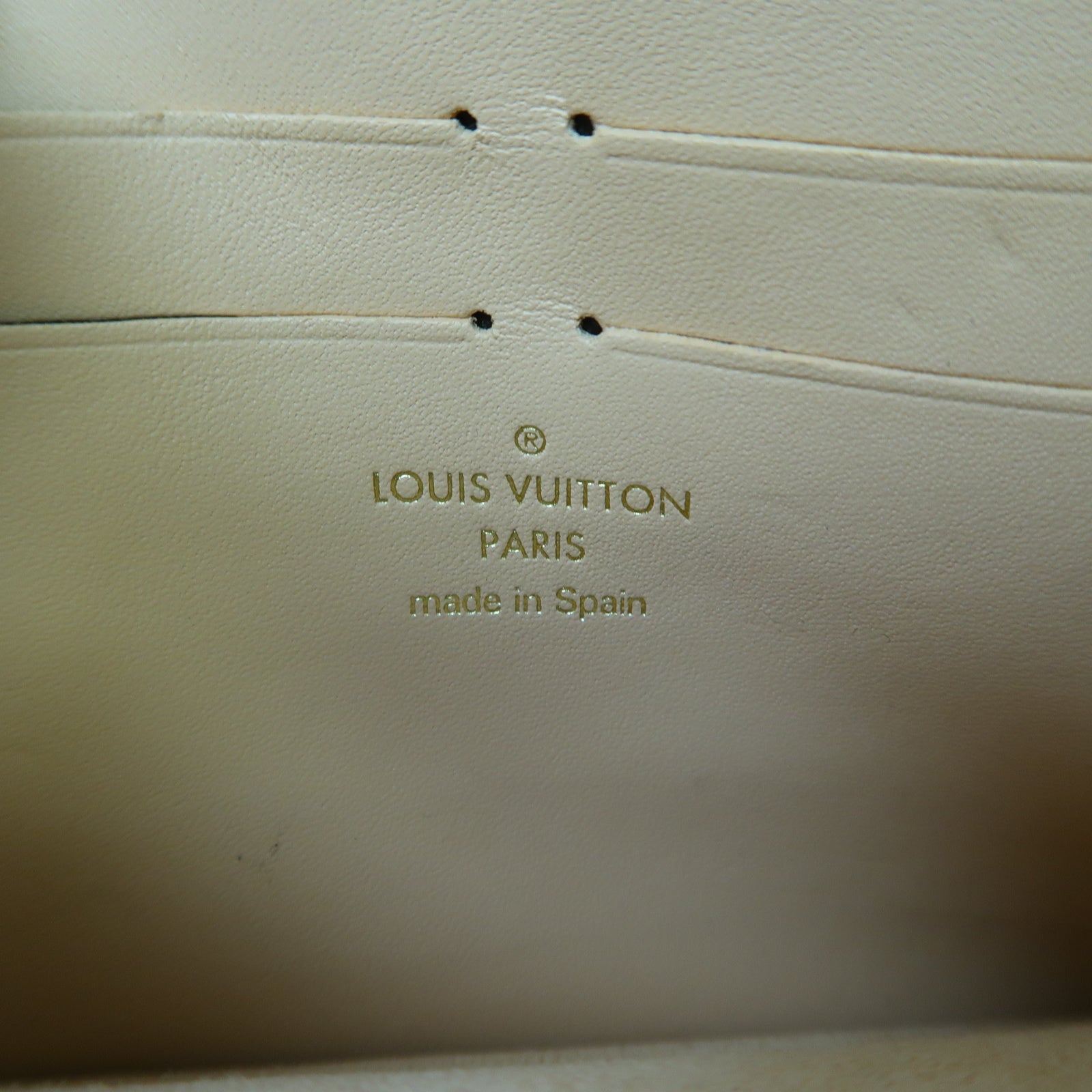 LOUIS VUITTON Damier Vavin Chain Wallet金扣鏈帶肩背袋啡色/米色