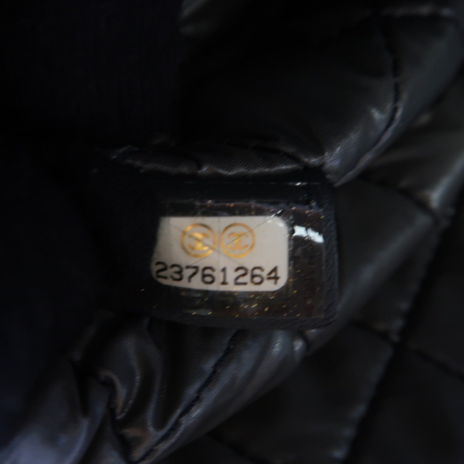 CHANEL 【激減優惠】牛仔布Clutch銀扣手拿包灰色