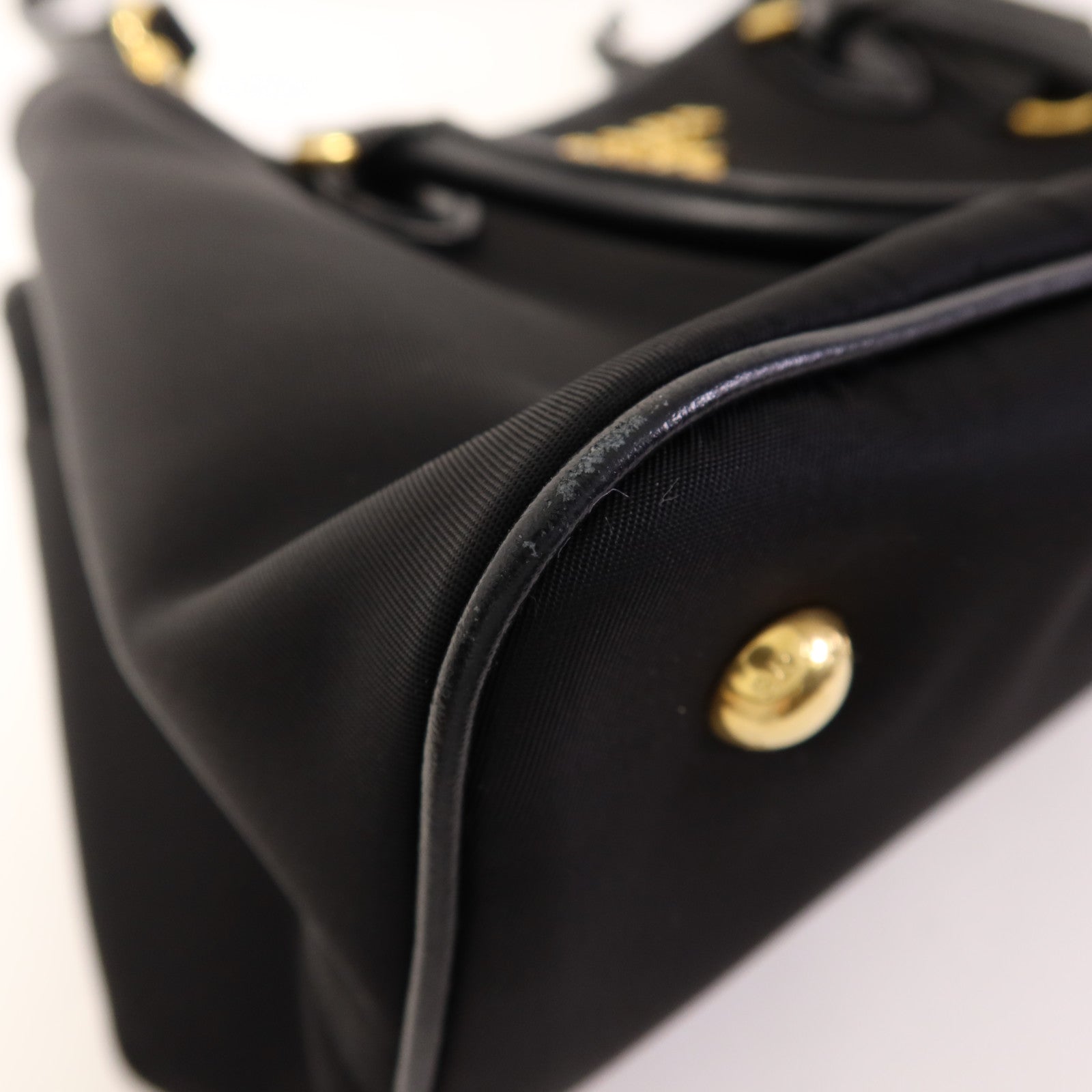PRADA 尼龍2 Way Shoulder Bag金扣手挽肩背兩用袋