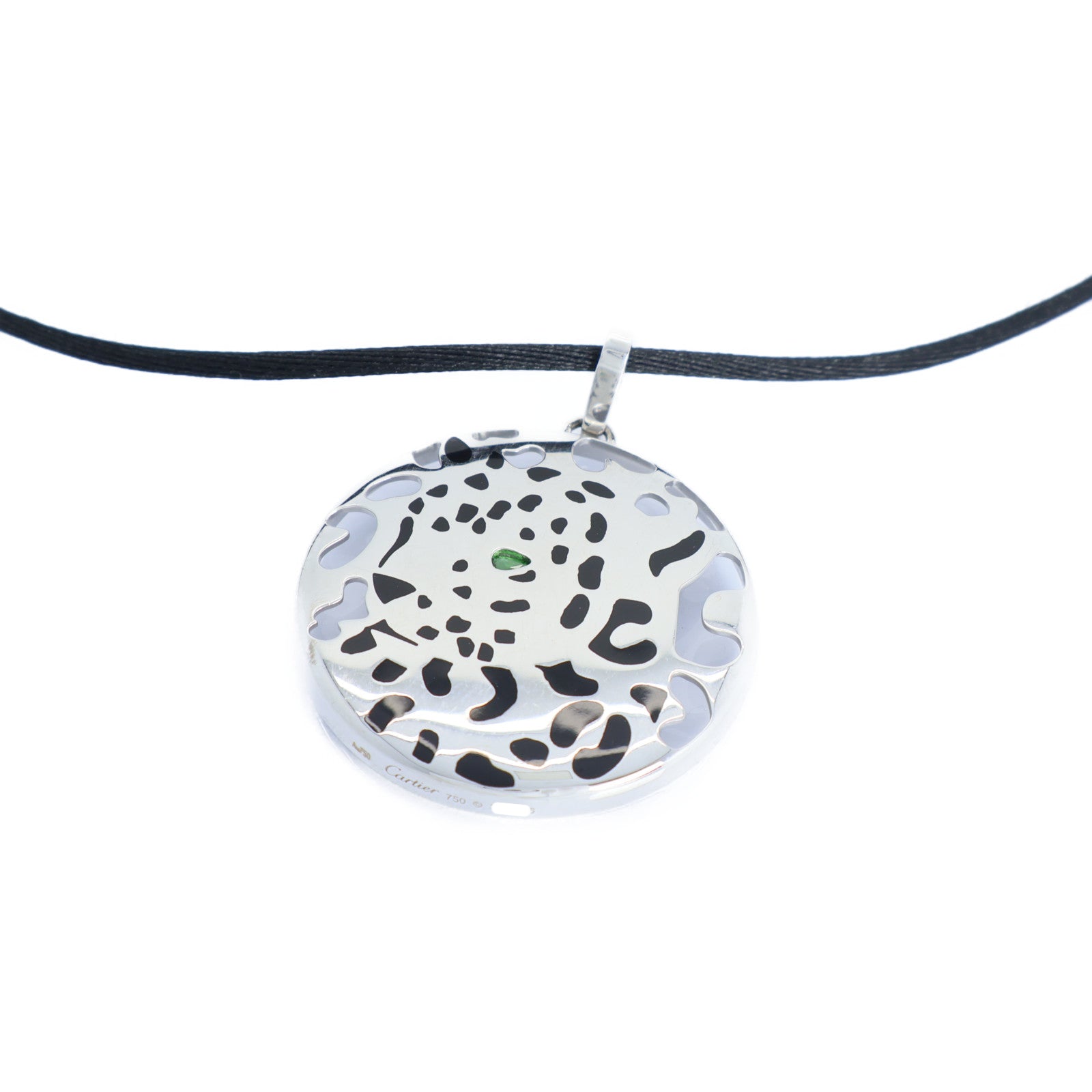 CARTIER 18K白金Panthere de Cartier項鍊