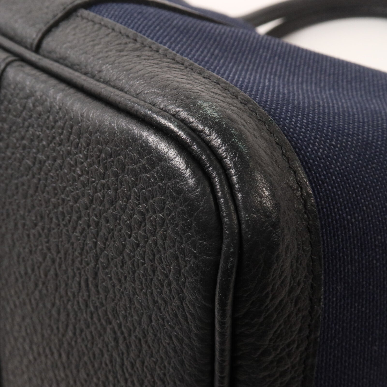 HERMES 帆布Garden Party Pocket 36手挽袋Bleu Nuit/Noir