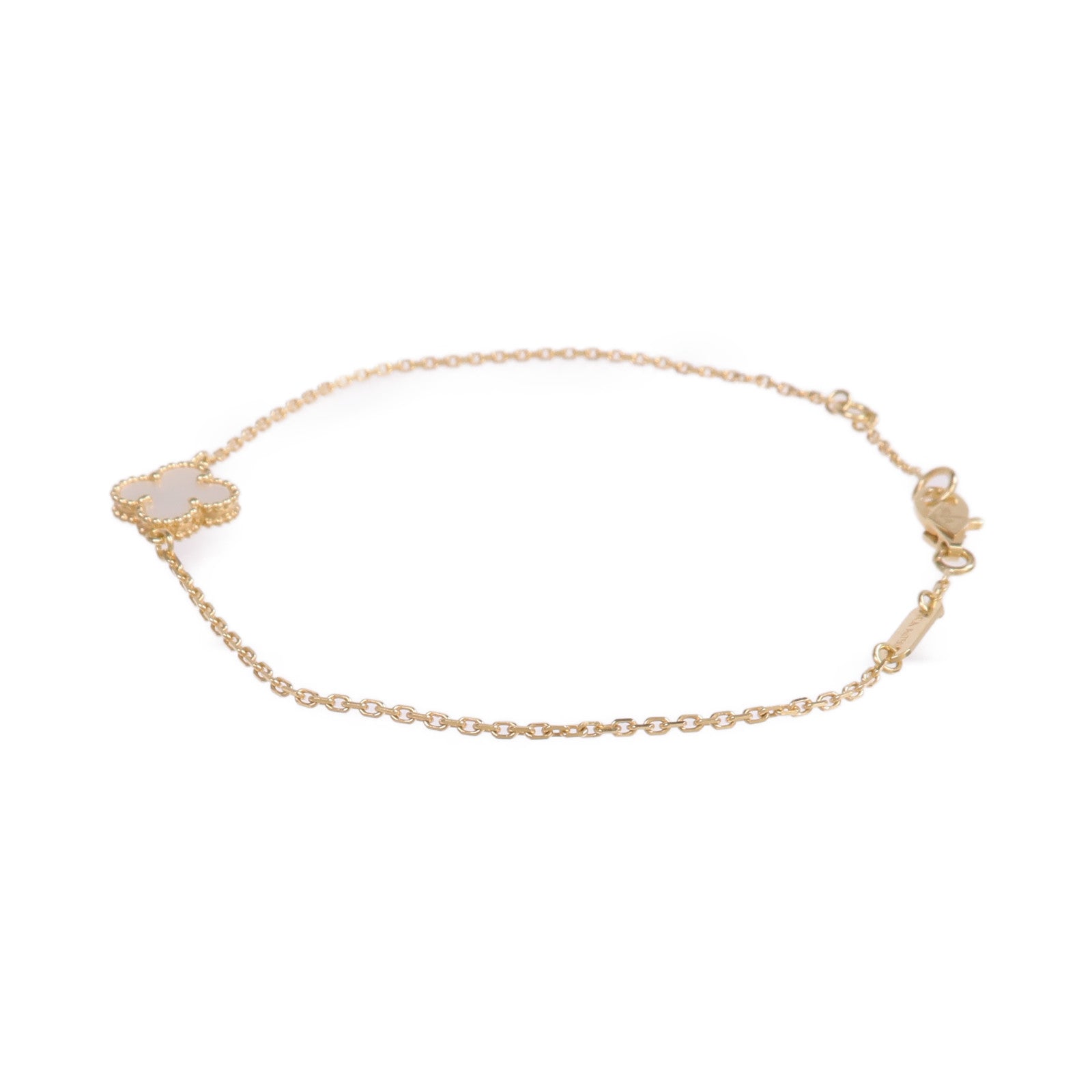 Van Cleef & Arpels 18K黃金Sweet Alhambra Bracelet珍珠母貝手鏈