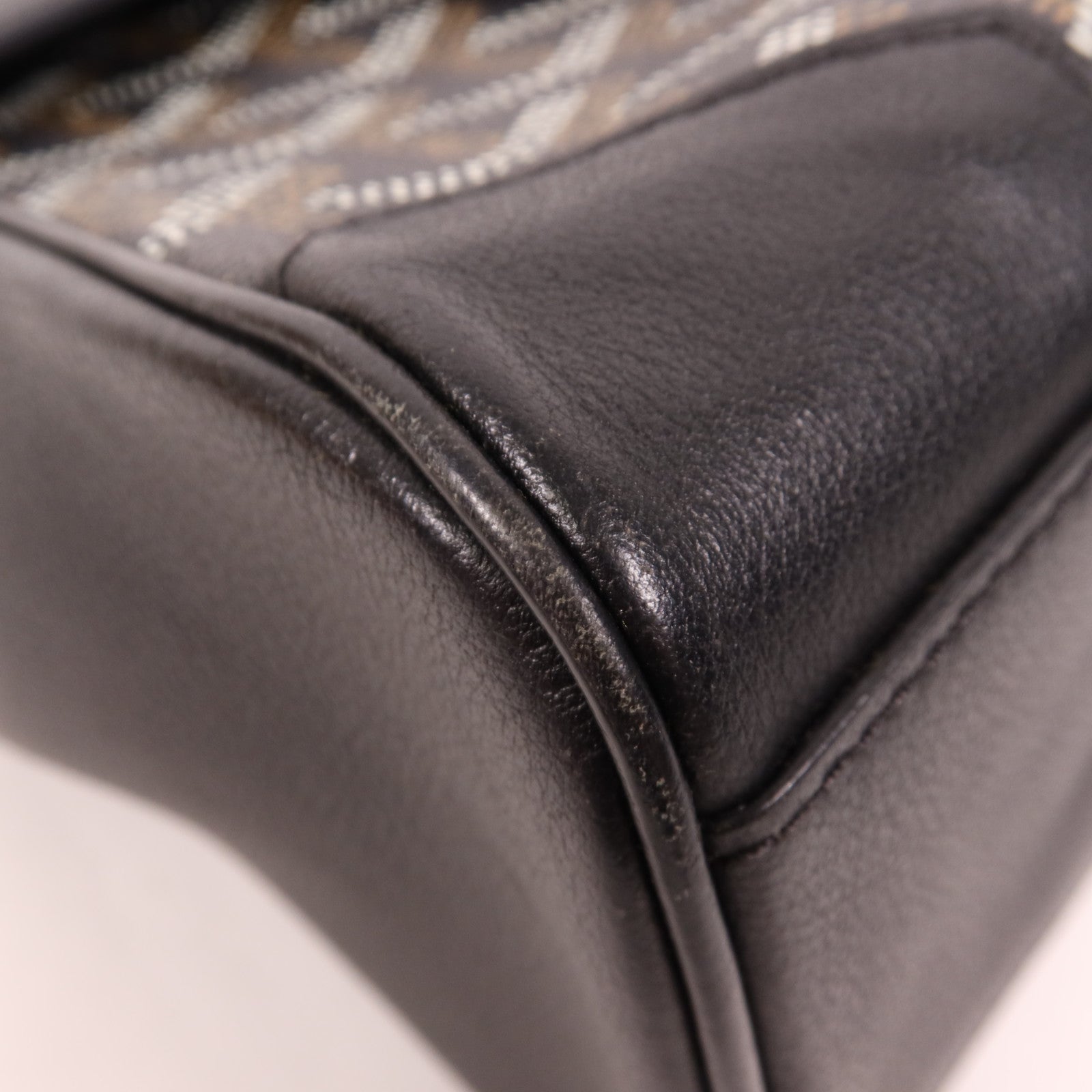GOYARD 塗層帆布Saigon Souple Mini銀扣手挽肩背兩用袋