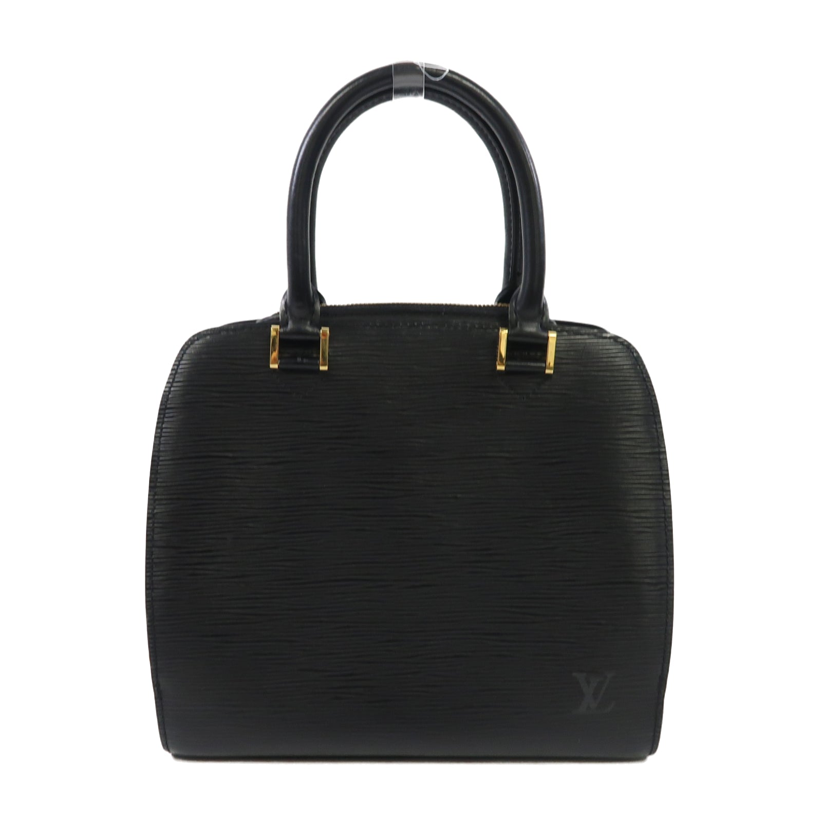 LOUIS VUITTON Epi皮革Pont Neuf金扣手挽袋黑色
