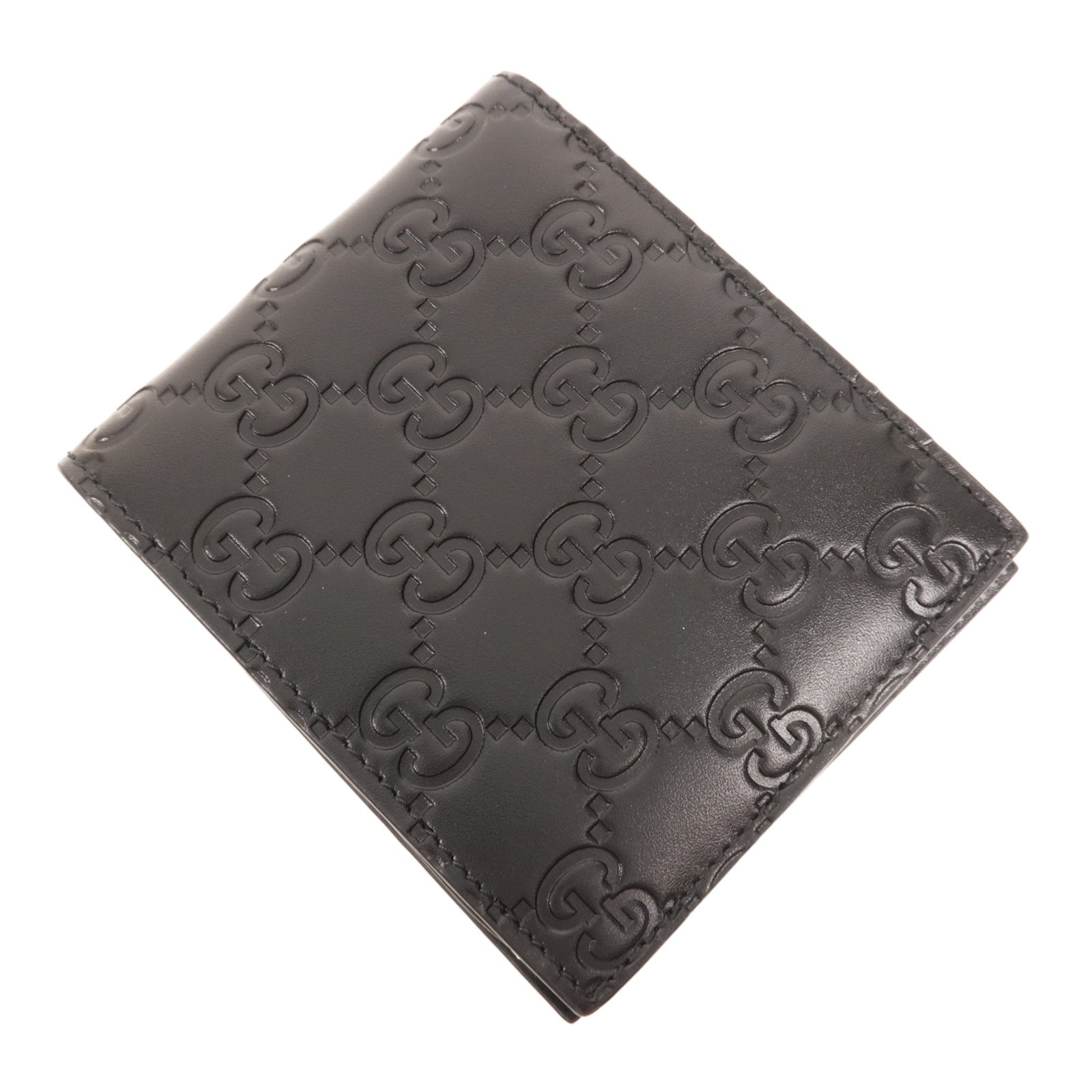 GUCCI 牛皮皮革Wallet銀扣錢包