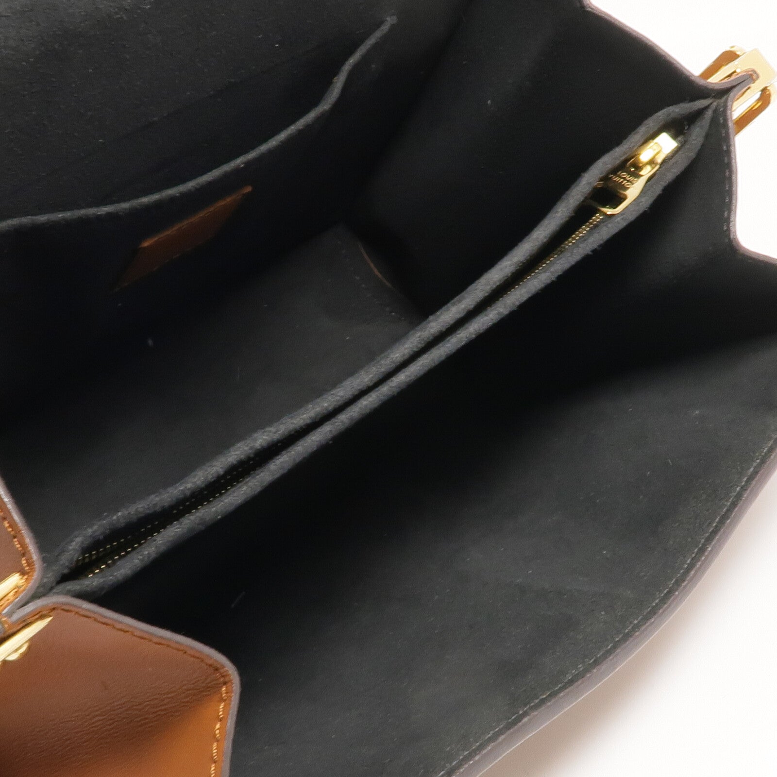 LOUIS VUITTON Monogram Reverse Dauphine MM金扣肩背袋