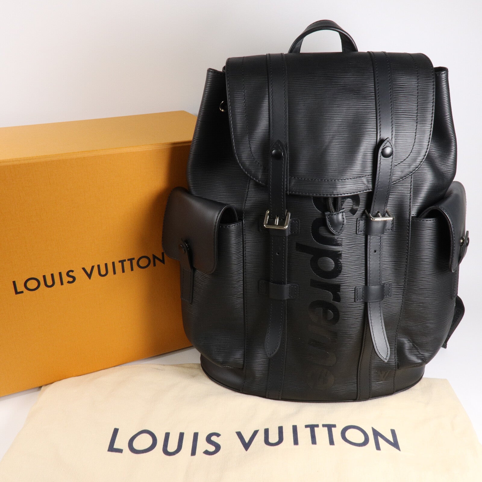 LOUIS VUITTON Epi Supreme Christopher Backpack背包