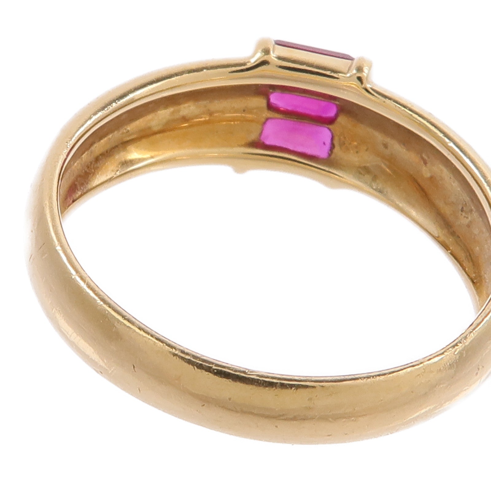 TIFFANY＆CO 18K黃金Ruby Ring紅寶石戒指