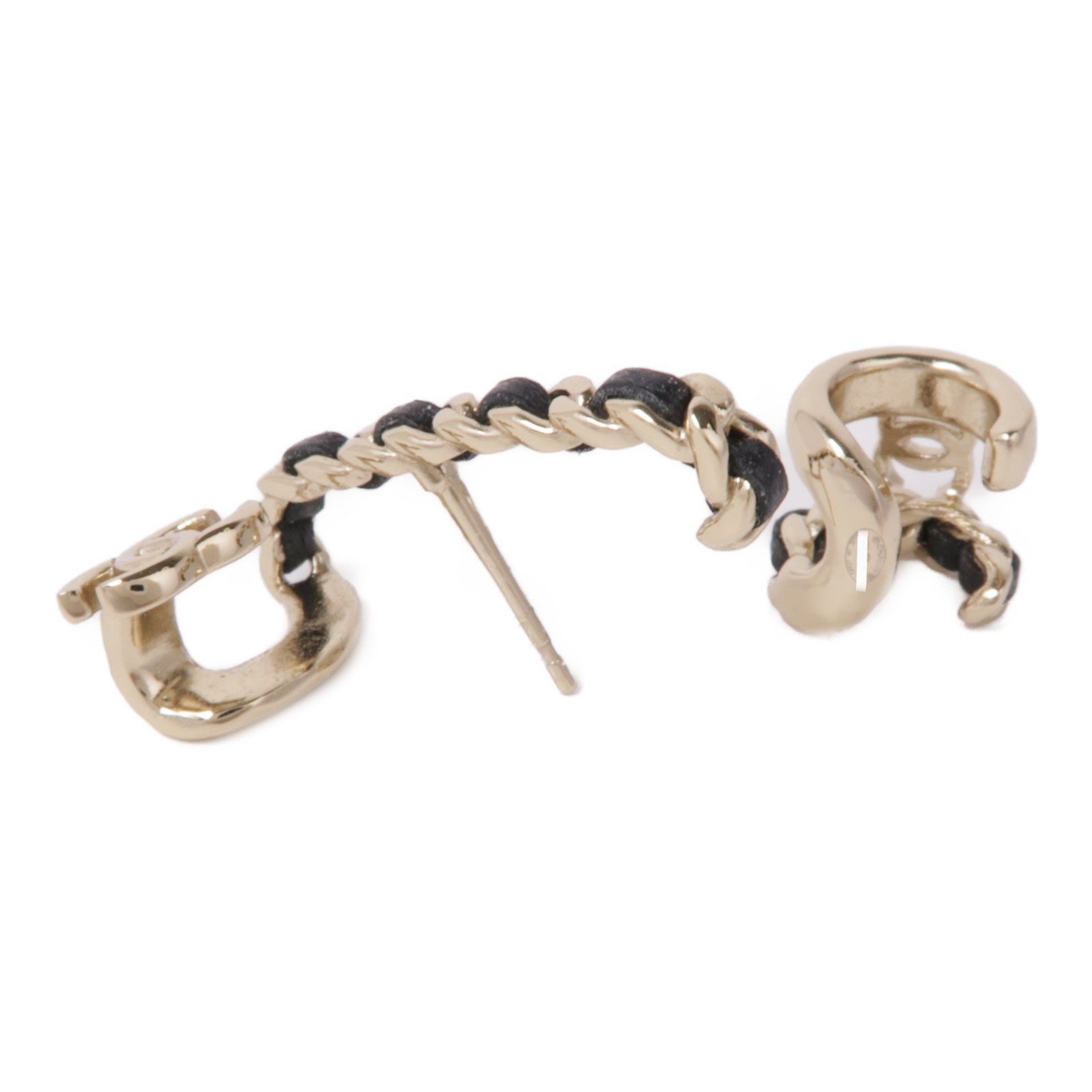 CHANEL 金屬/皮革Earring and Ear Cuff Set耳環/耳夾